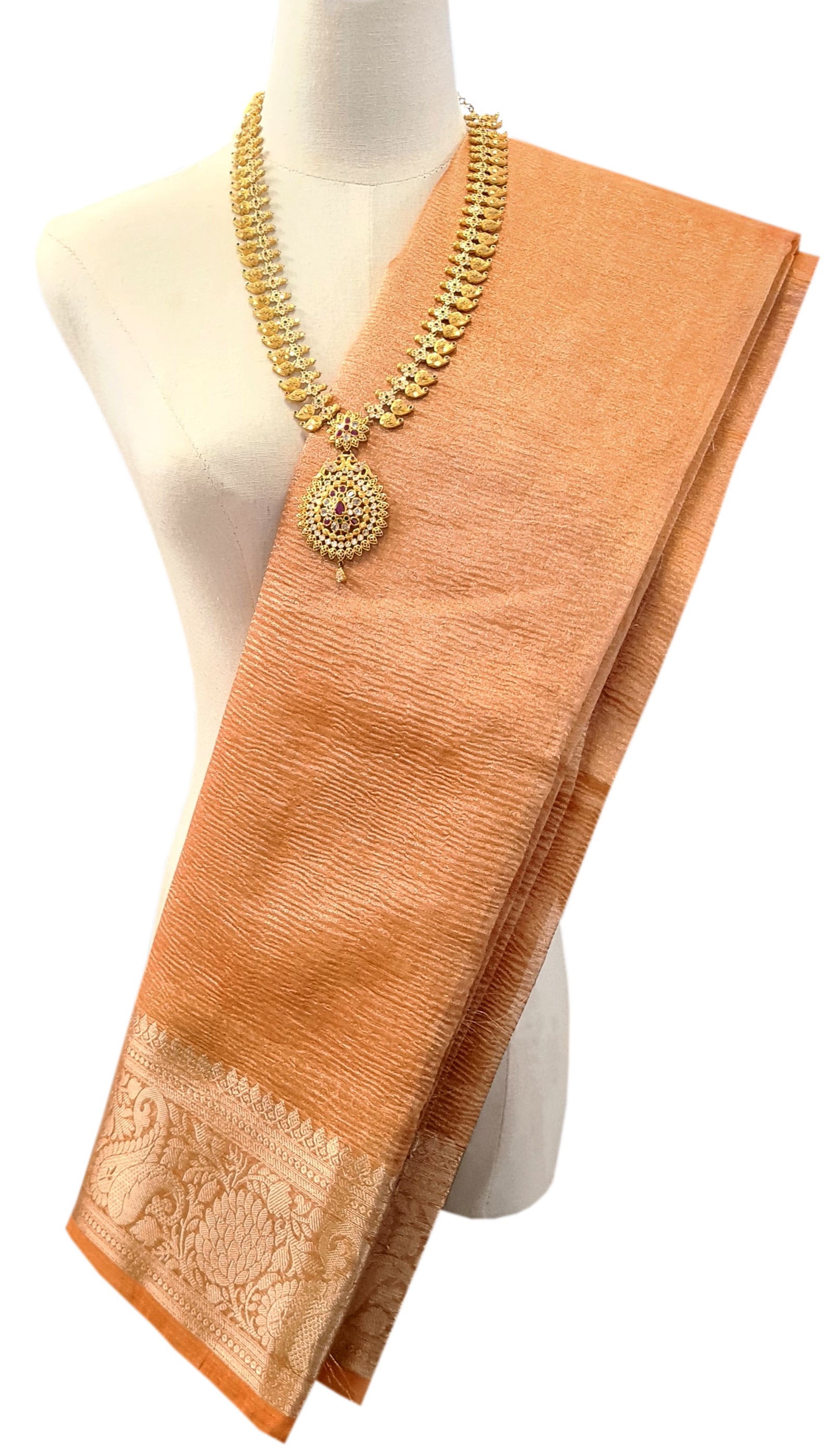 Banarasi Tissue Plain Sarees