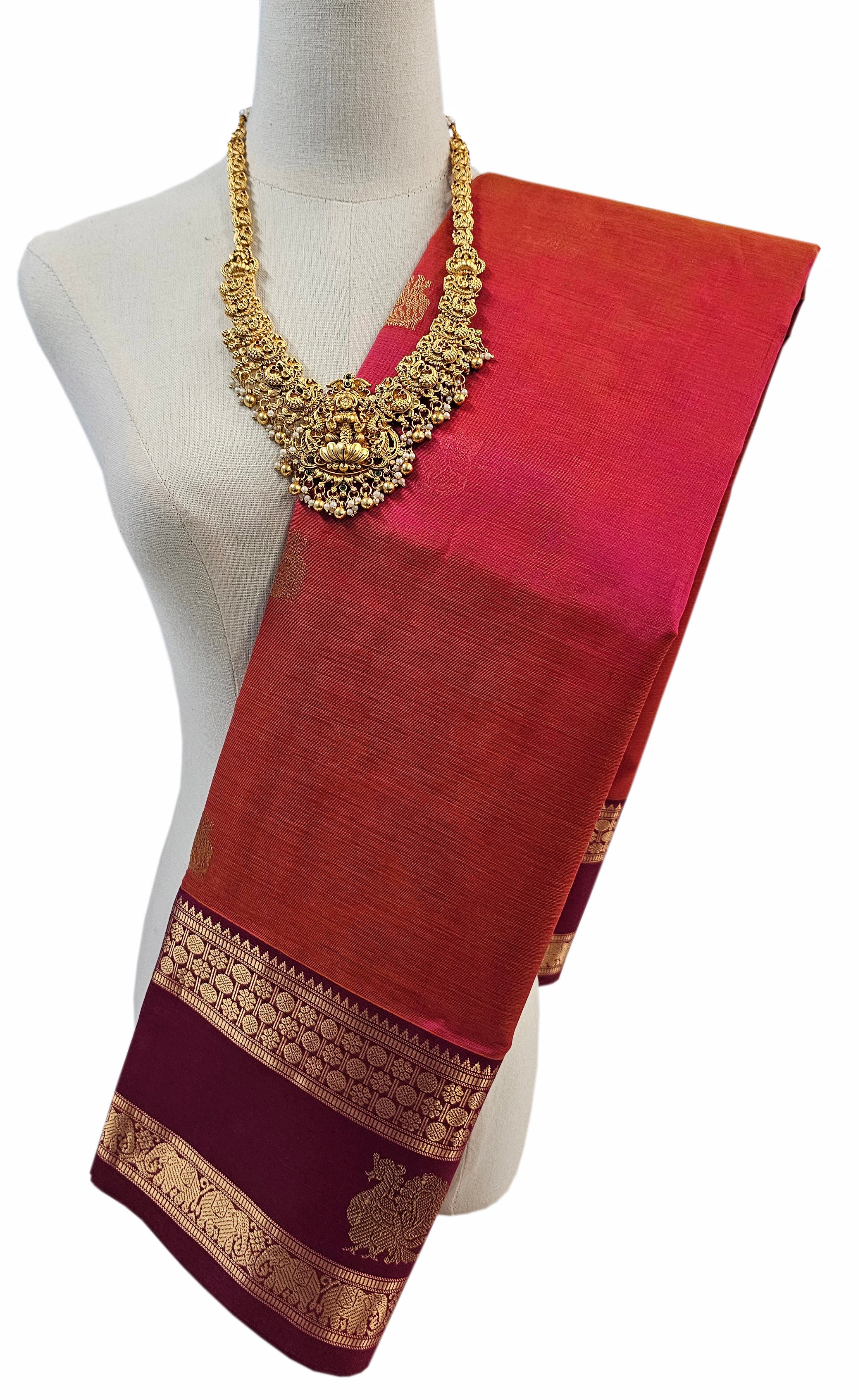 Kanchipuram Pure Silk Cotton Saree
