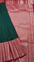 Kanchi Vegan Silk Saree With Contrast Blouse and Rich Jari Pallu