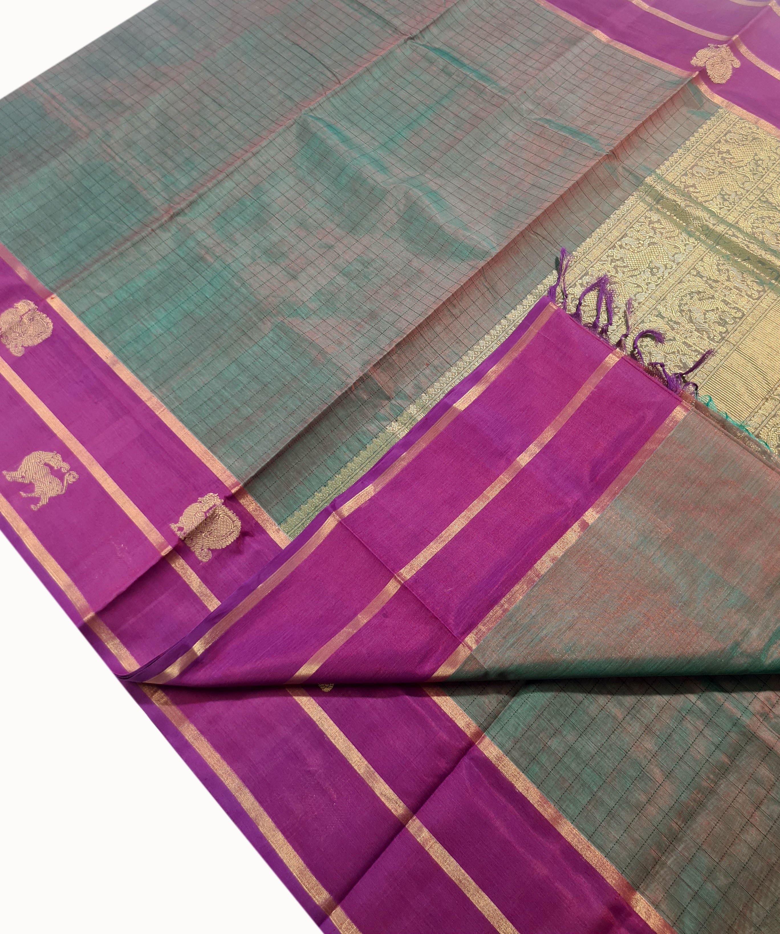 Kanchipuram Pure Silk Cotton Saree