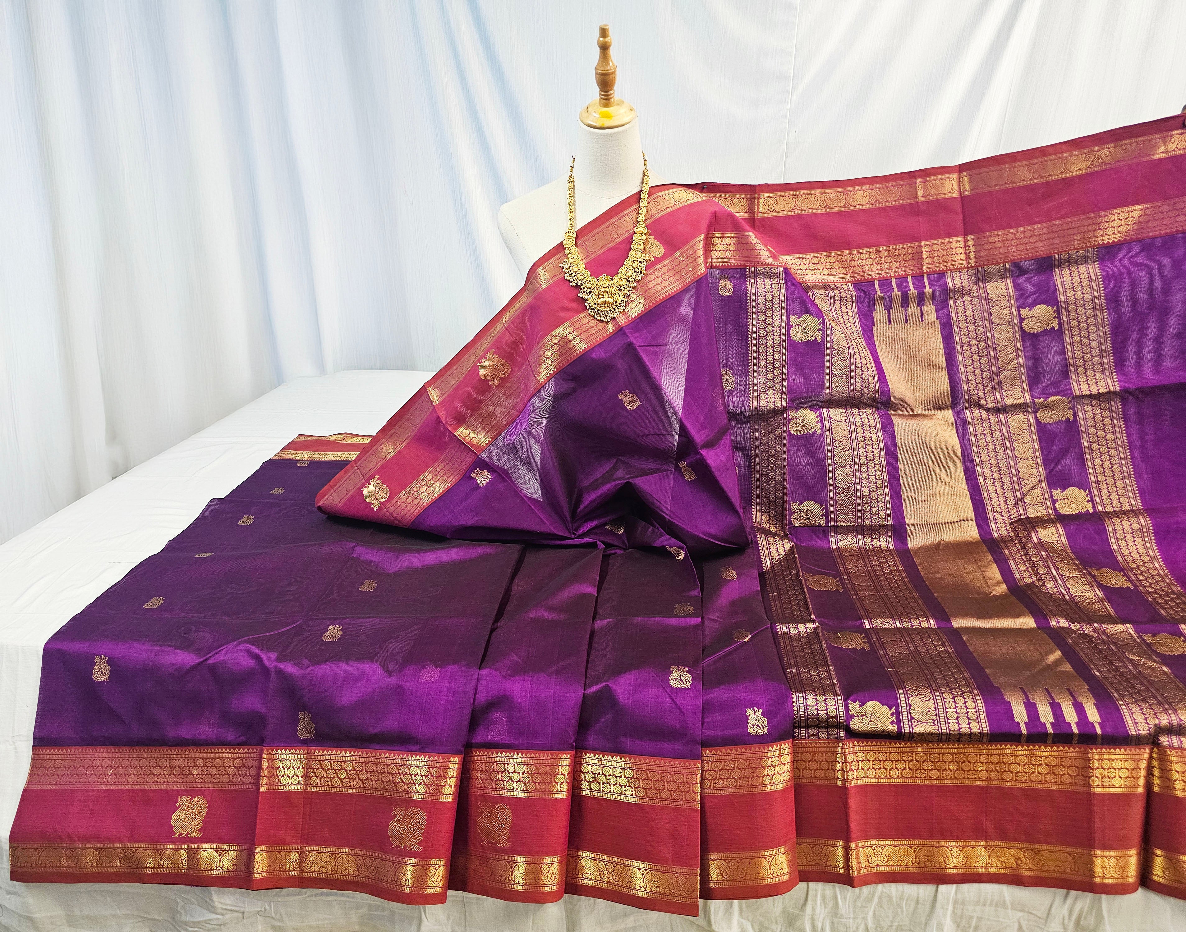 Kanchipuram Pure Silk Cotton Saree
