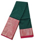 Kanchi Vegan Silk Saree With Contrast Blouse and Rich Jari Pallu