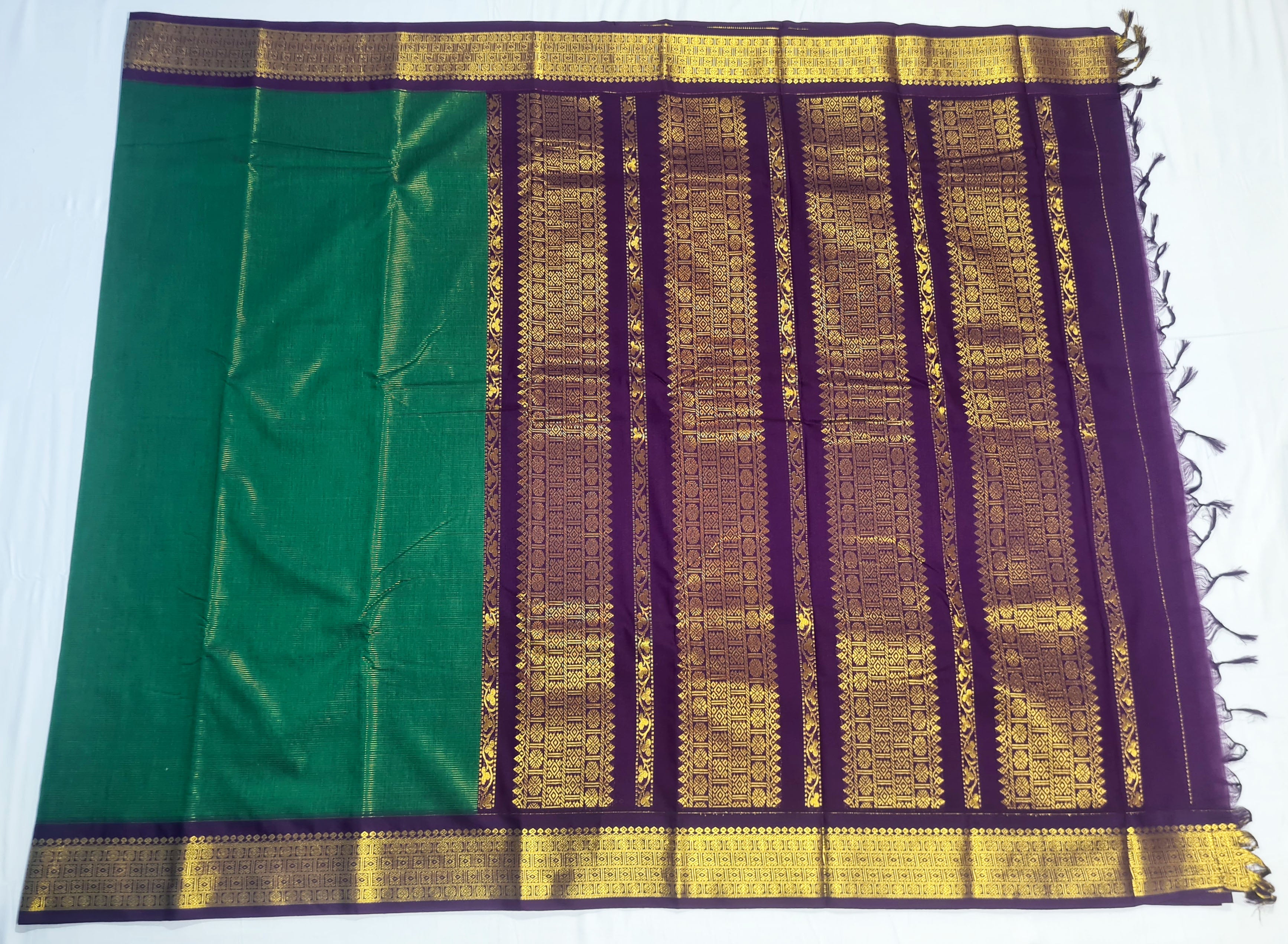 Kanchipuram Agarlic Cotton Sarees