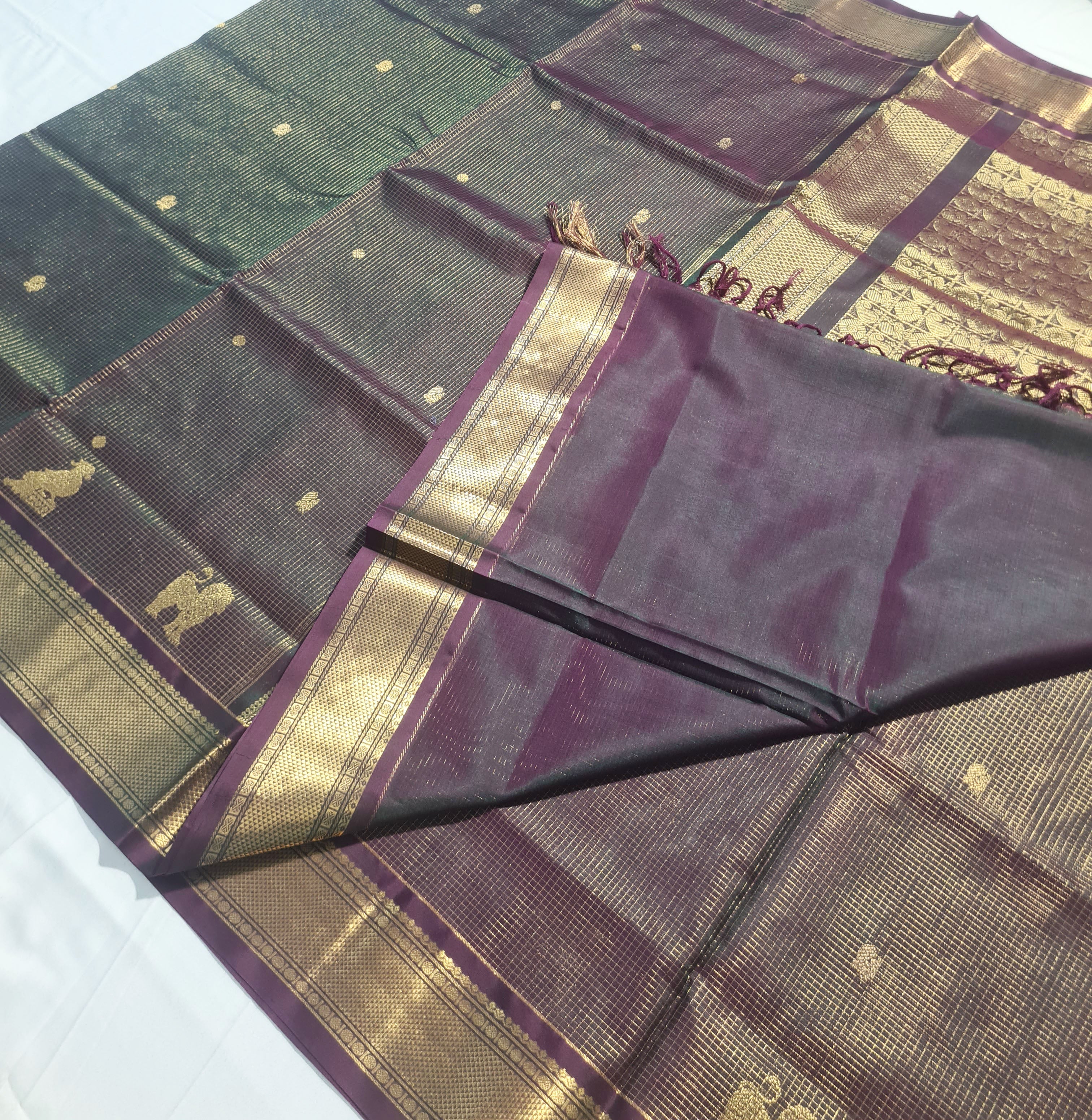 Kanchipuram Pure Silk Cotton Saree
