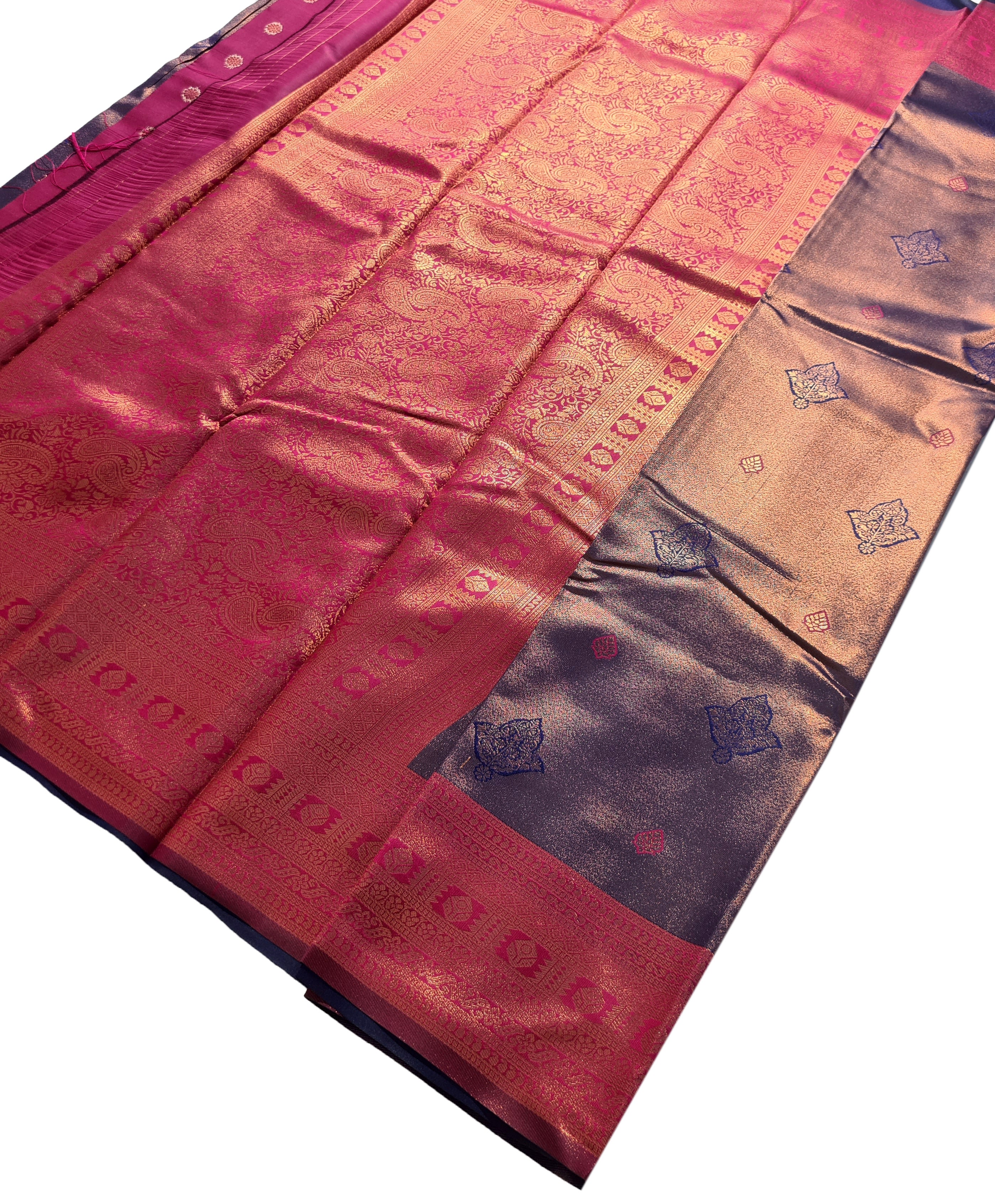 Antique Zari Butta Silk Saree
