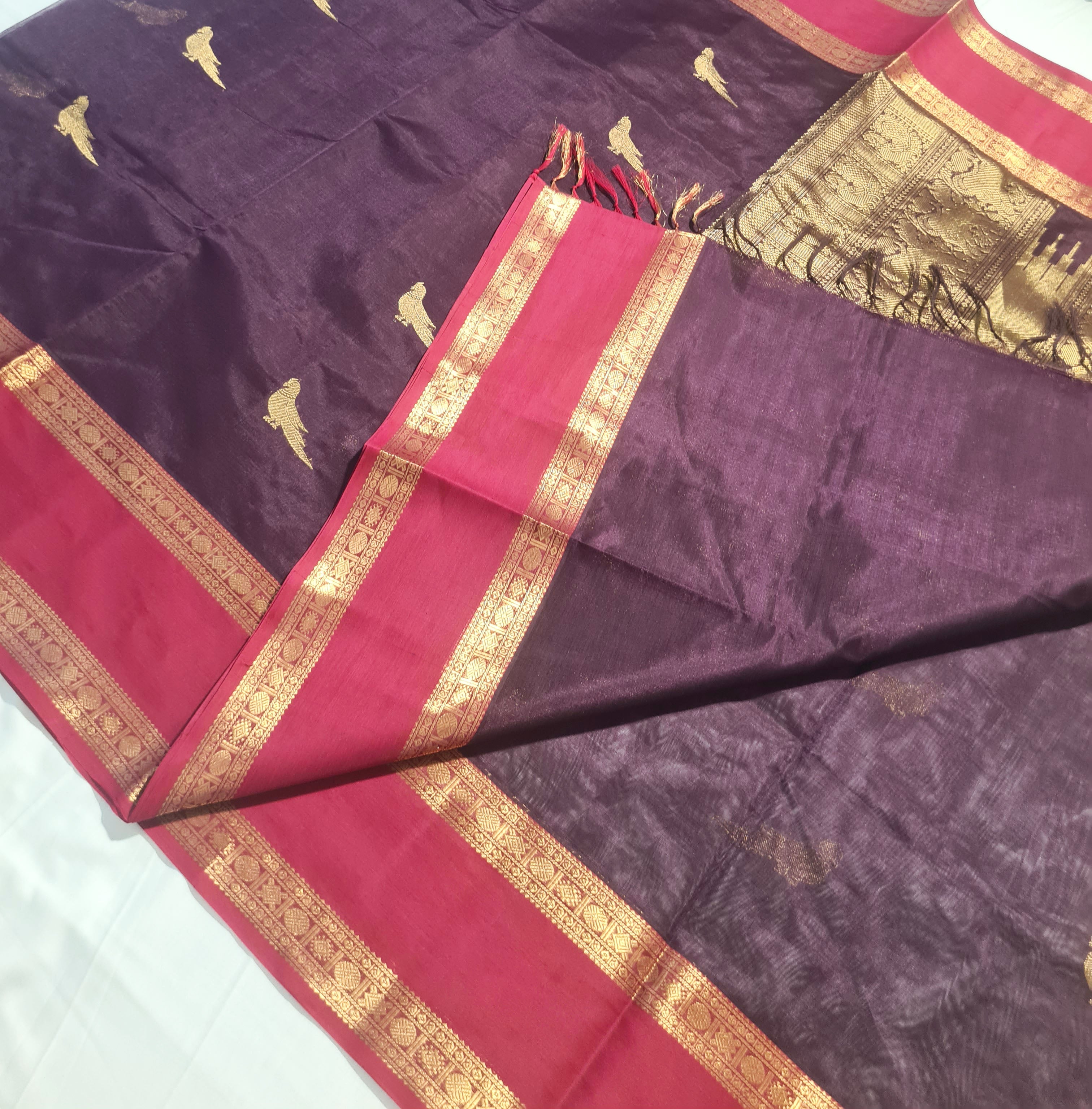 Kanchipuram Pure Silk Cotton Saree