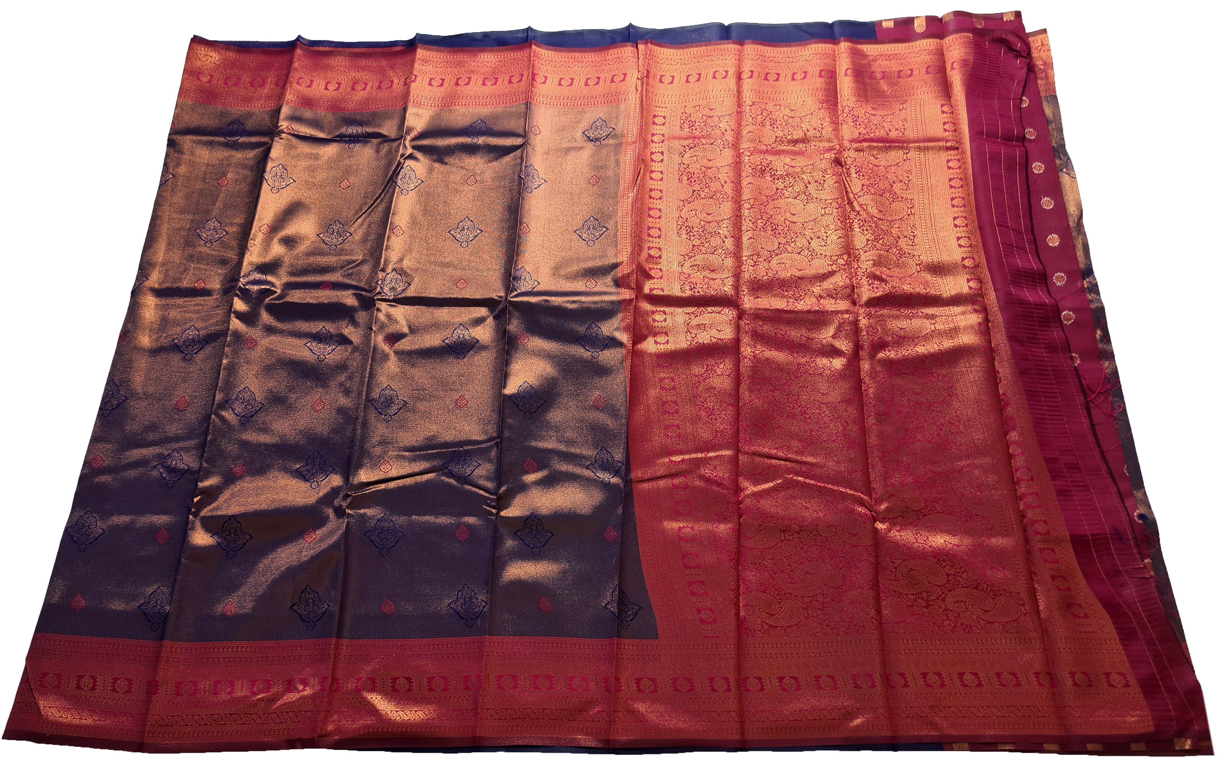 Antique Zari Butta Silk Saree