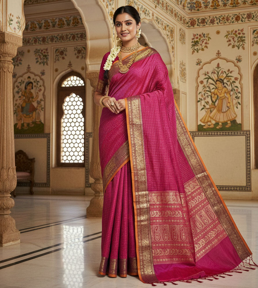Kanchipuram Pure Silk Cotton Saree