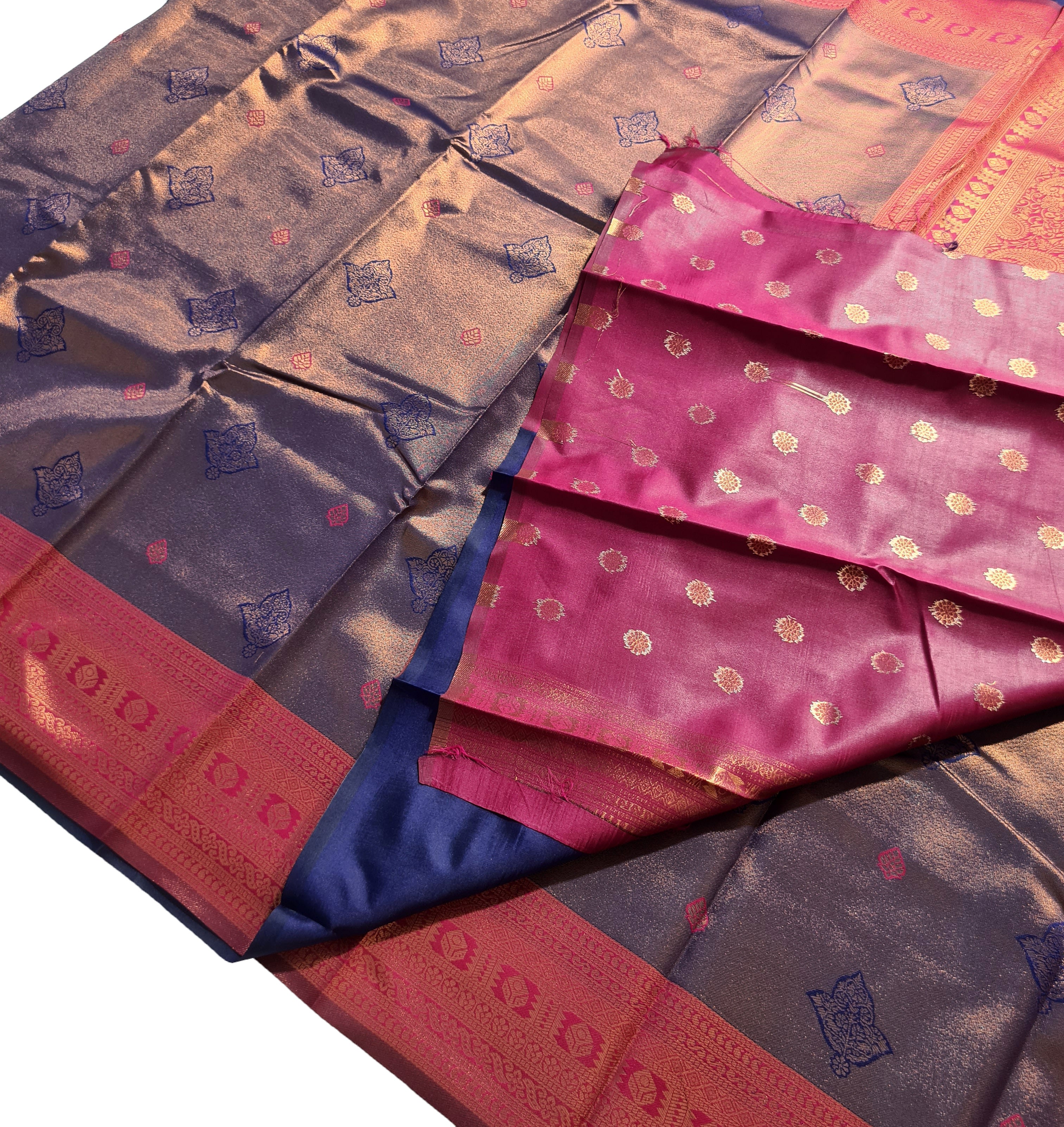 Antique Zari Butta Silk Saree