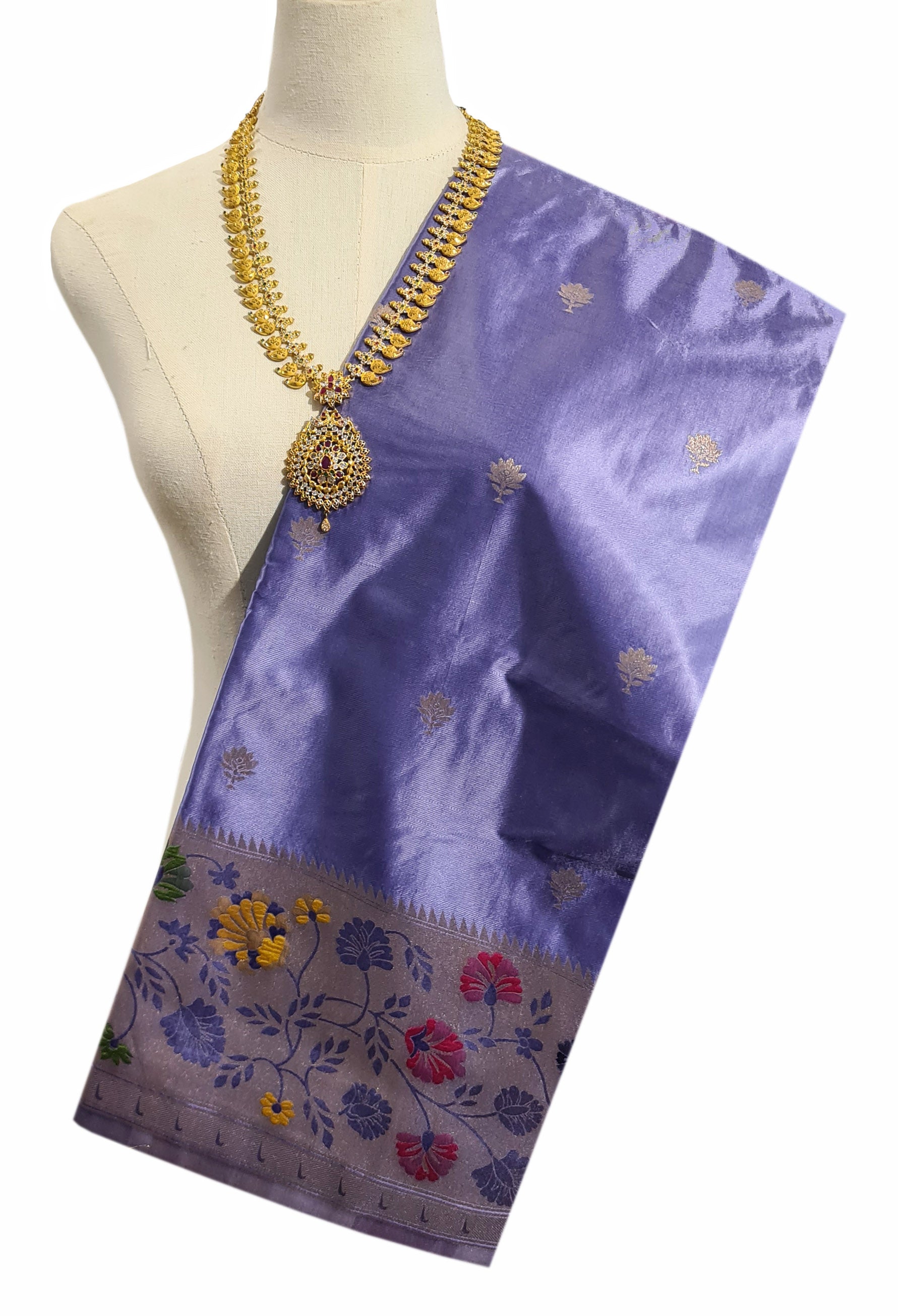 Bengaluru Crape Antic Silk Meena Sarees