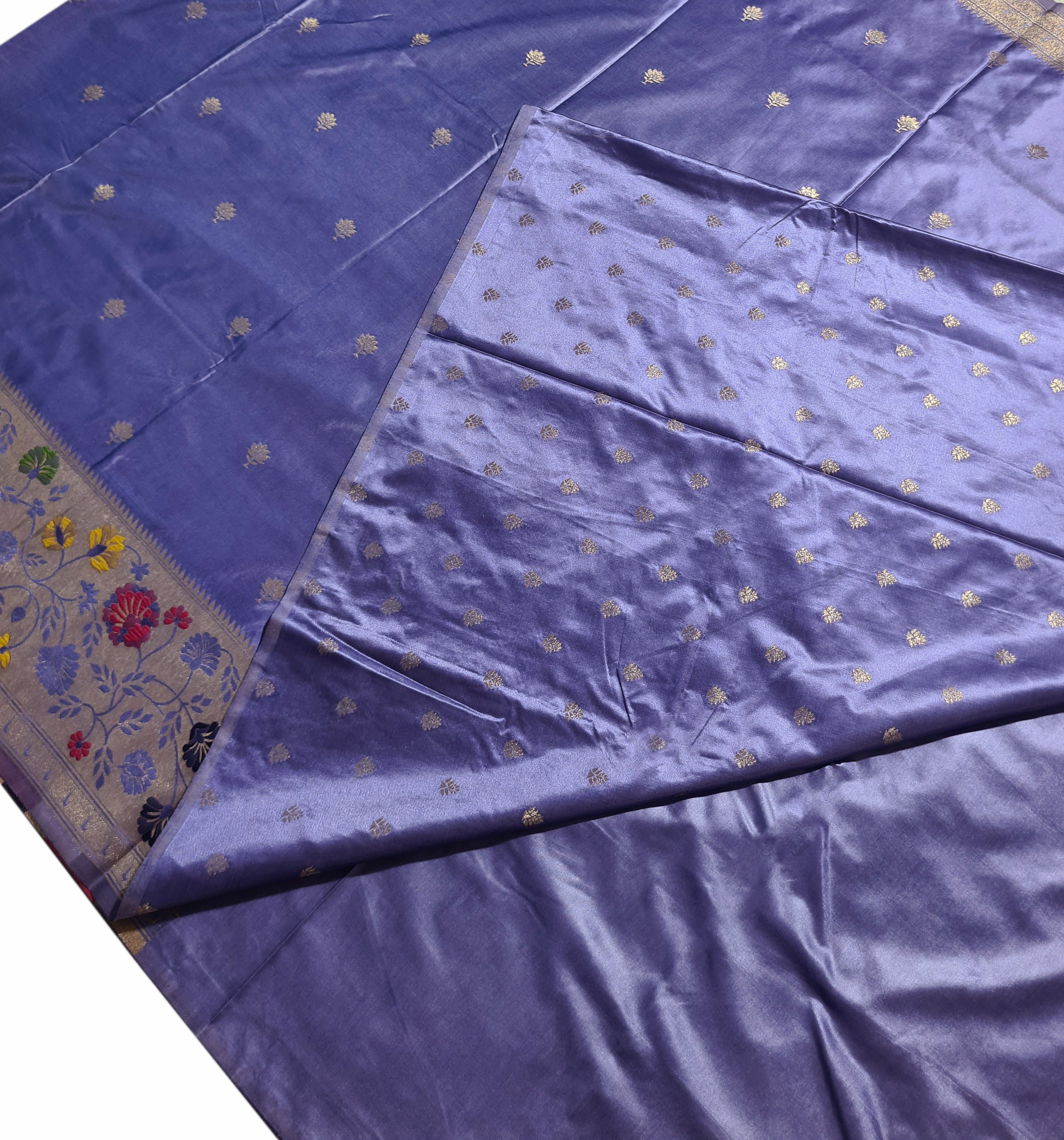 Bengaluru Crape Antic Silk Meena Sarees