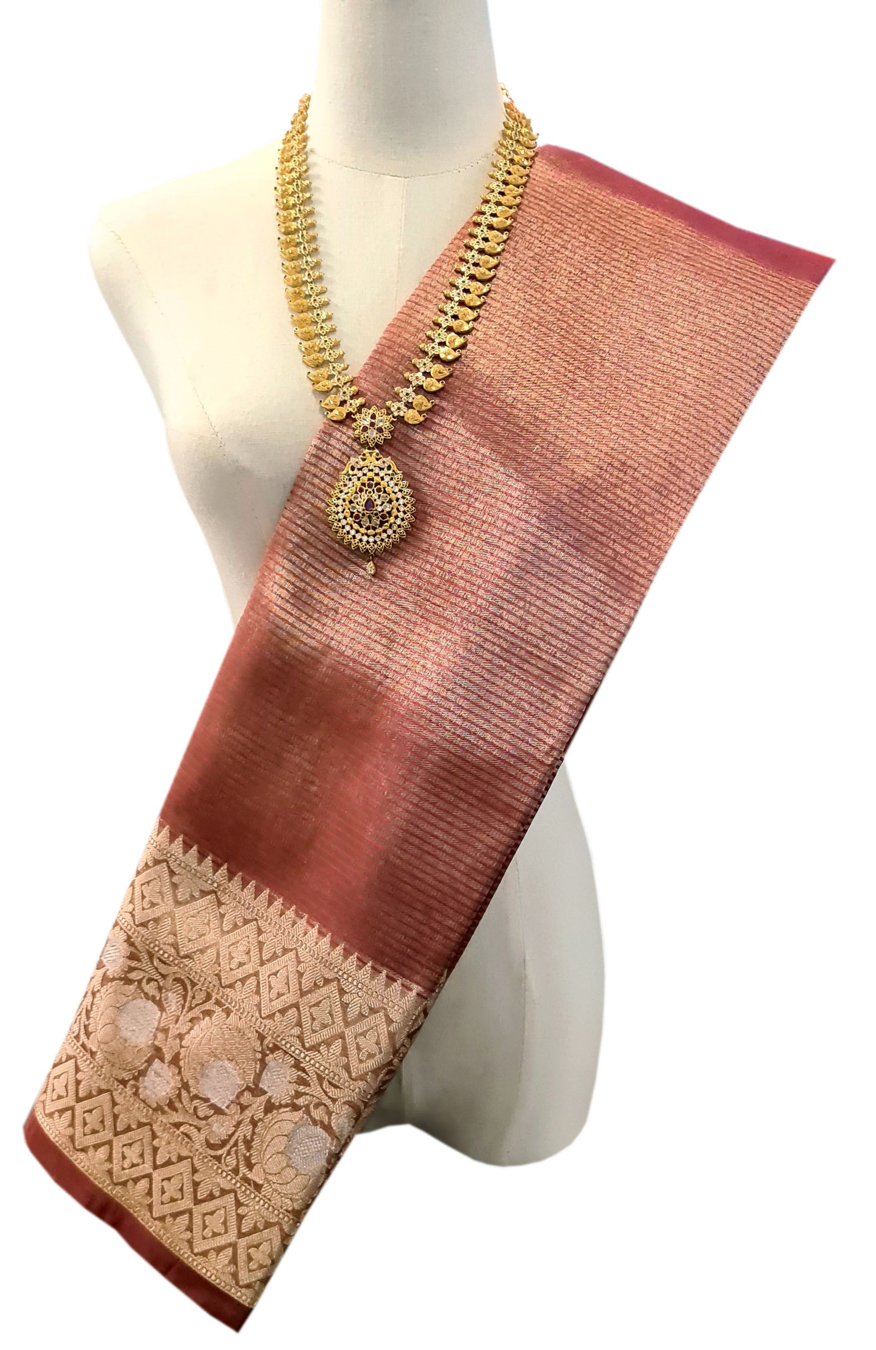 Banarasi Tissue Plain Sarees