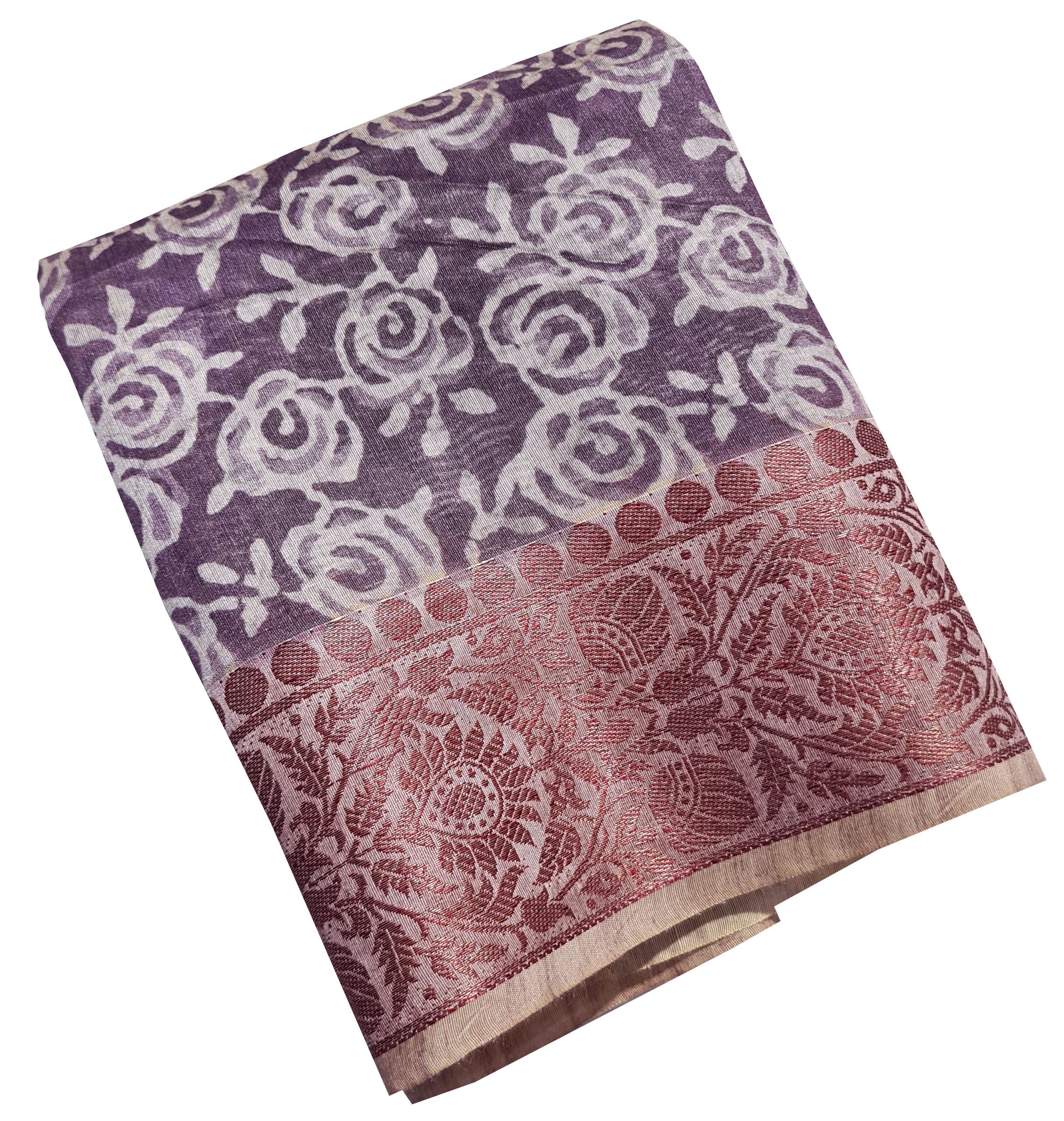 Semi Tussar Antic Design Sarees