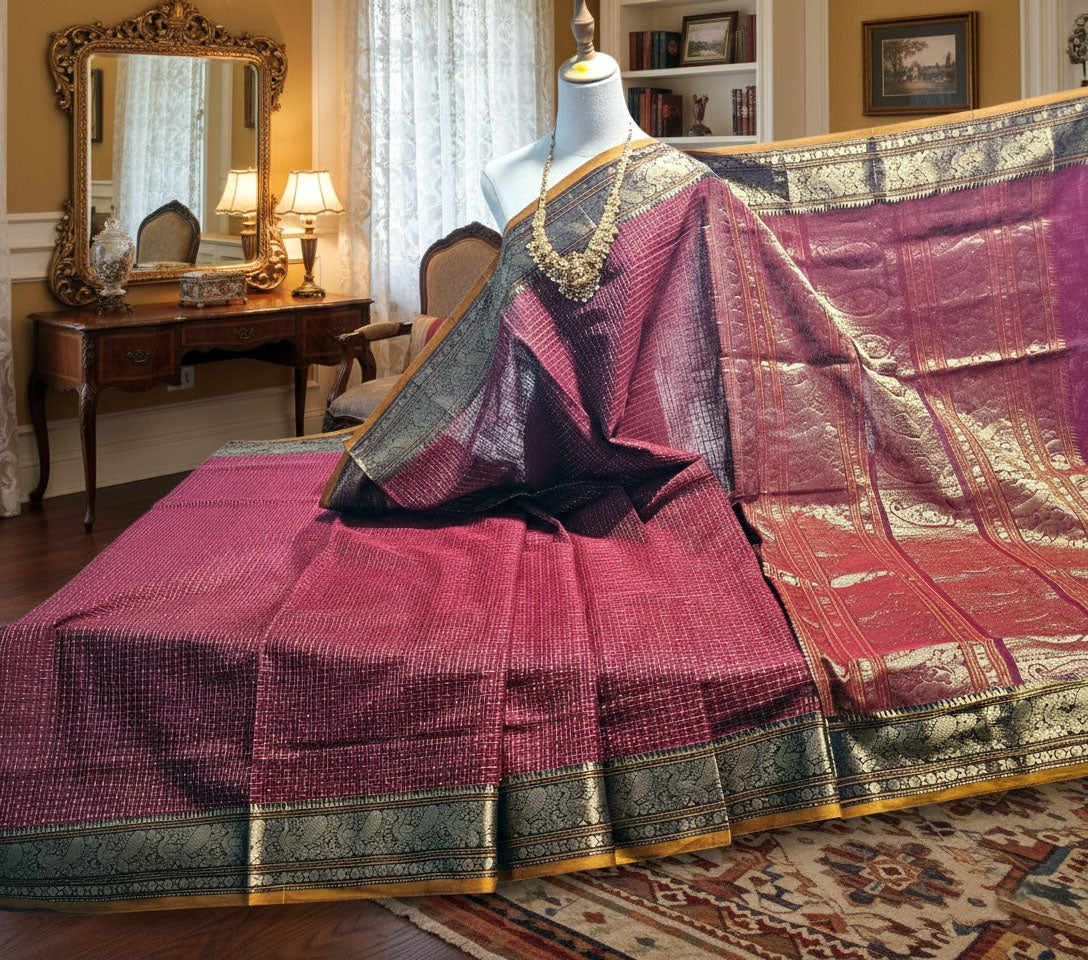 Kanchipuram Pure Silk Cotton Saree