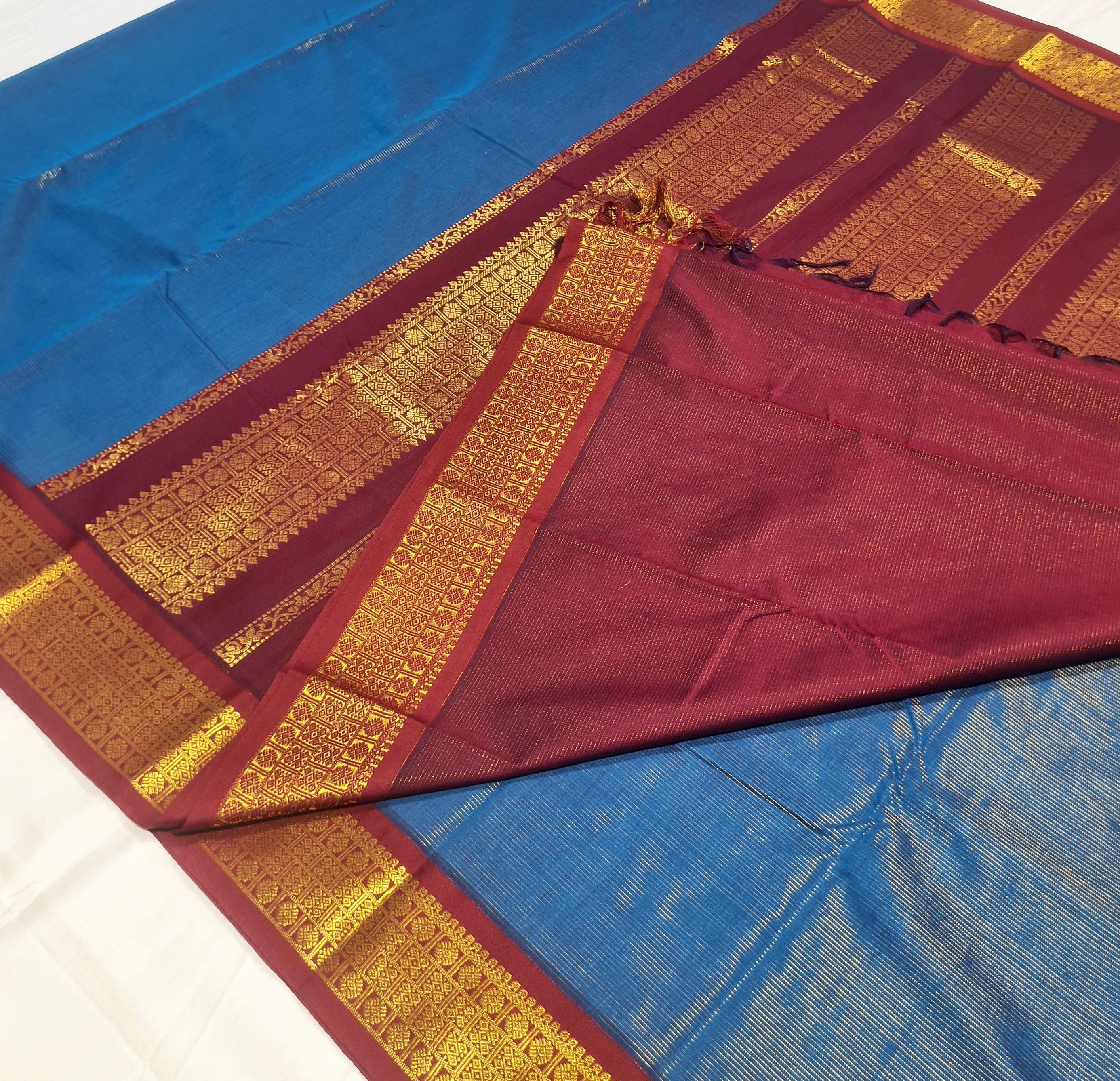 Kanchipuram Agarlic Cotton Sarees