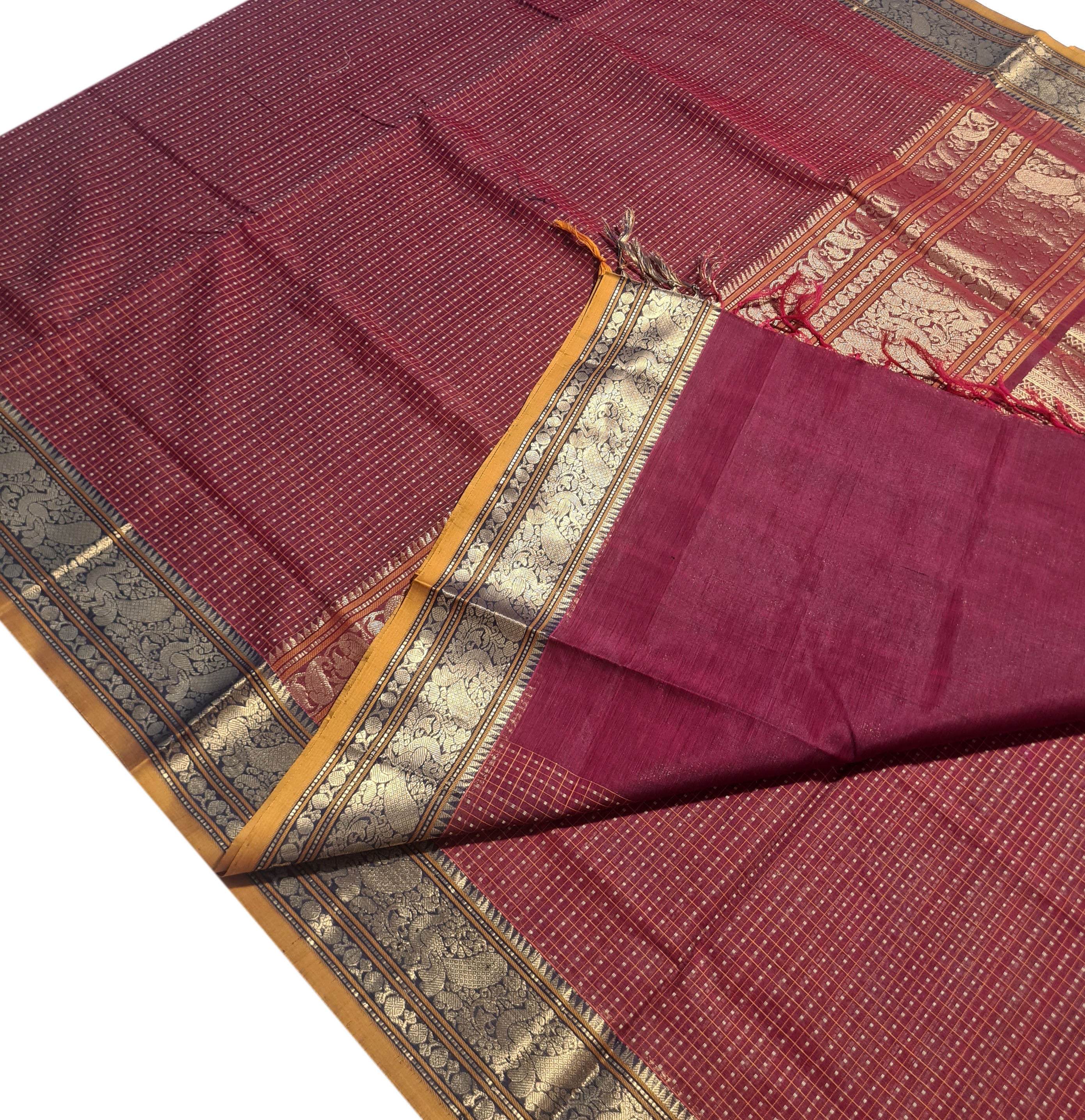 Kanchipuram Pure Silk Cotton Saree