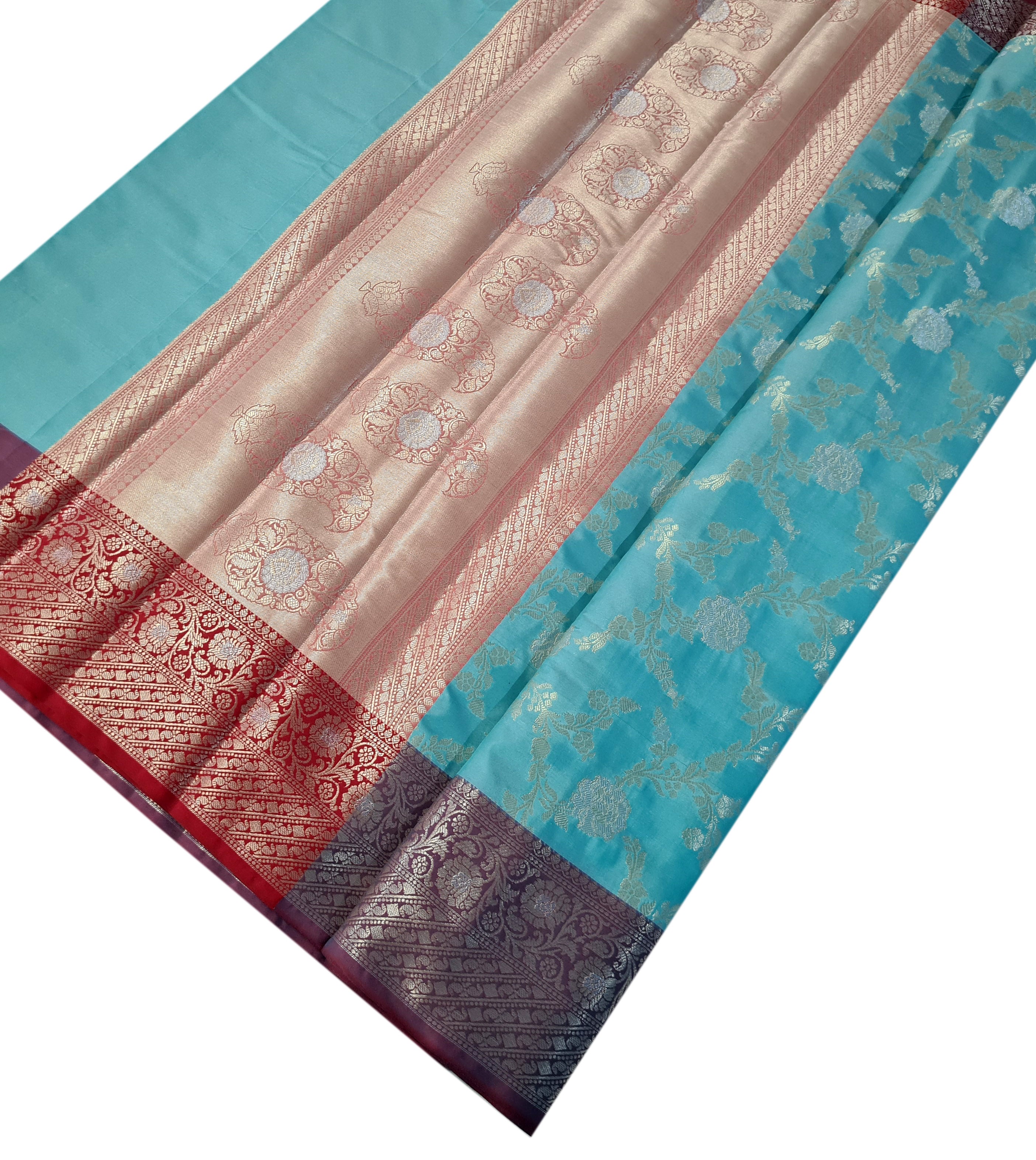 Banarasi Katan Jaal Silk Sarees