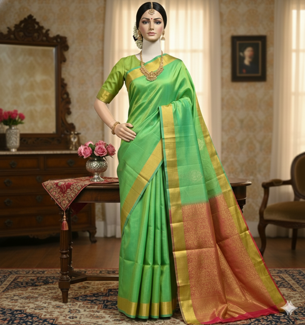 Kanchipuram Pure Soft Silk Saree