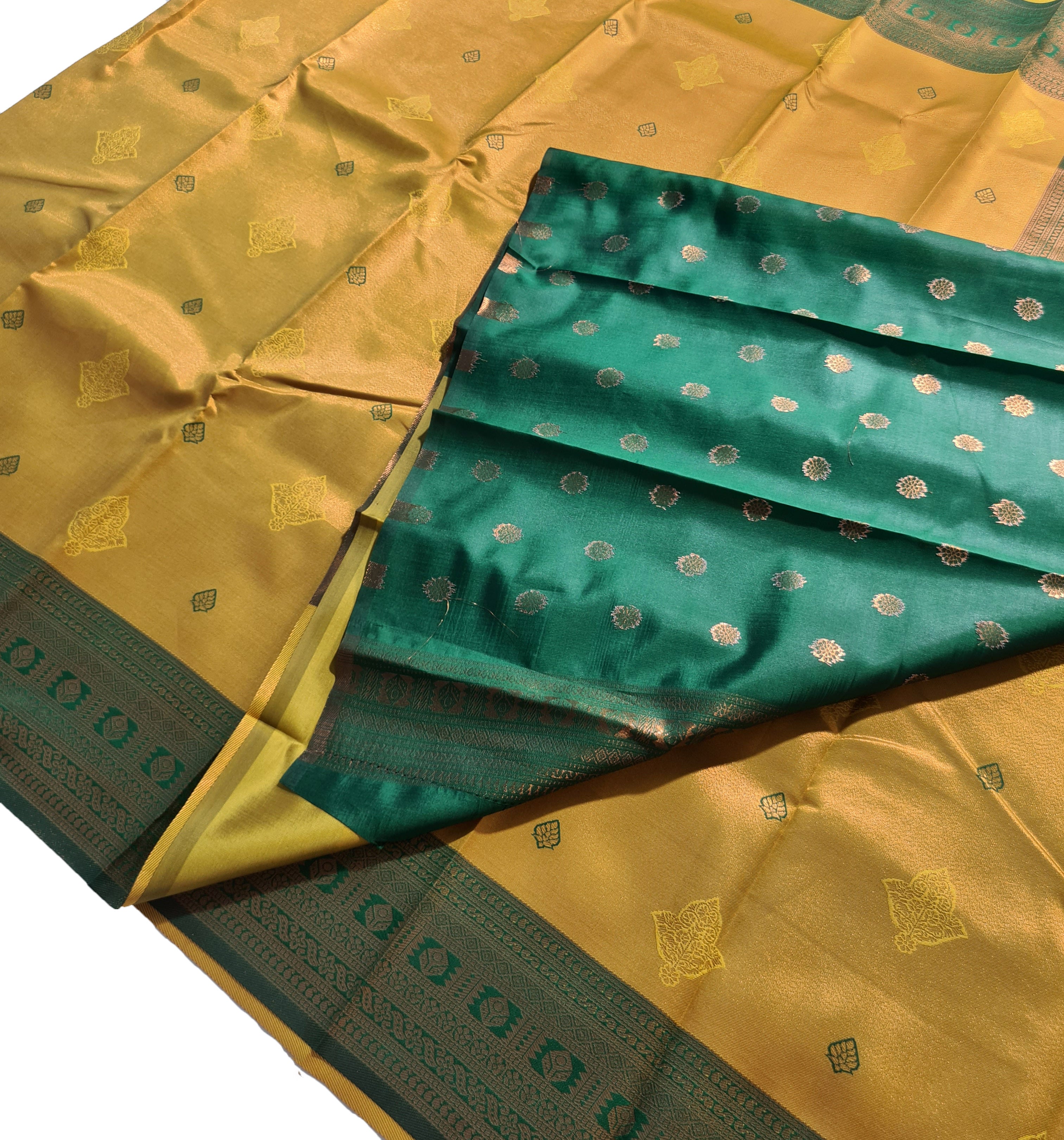 Antique Zari Butta Silk Saree