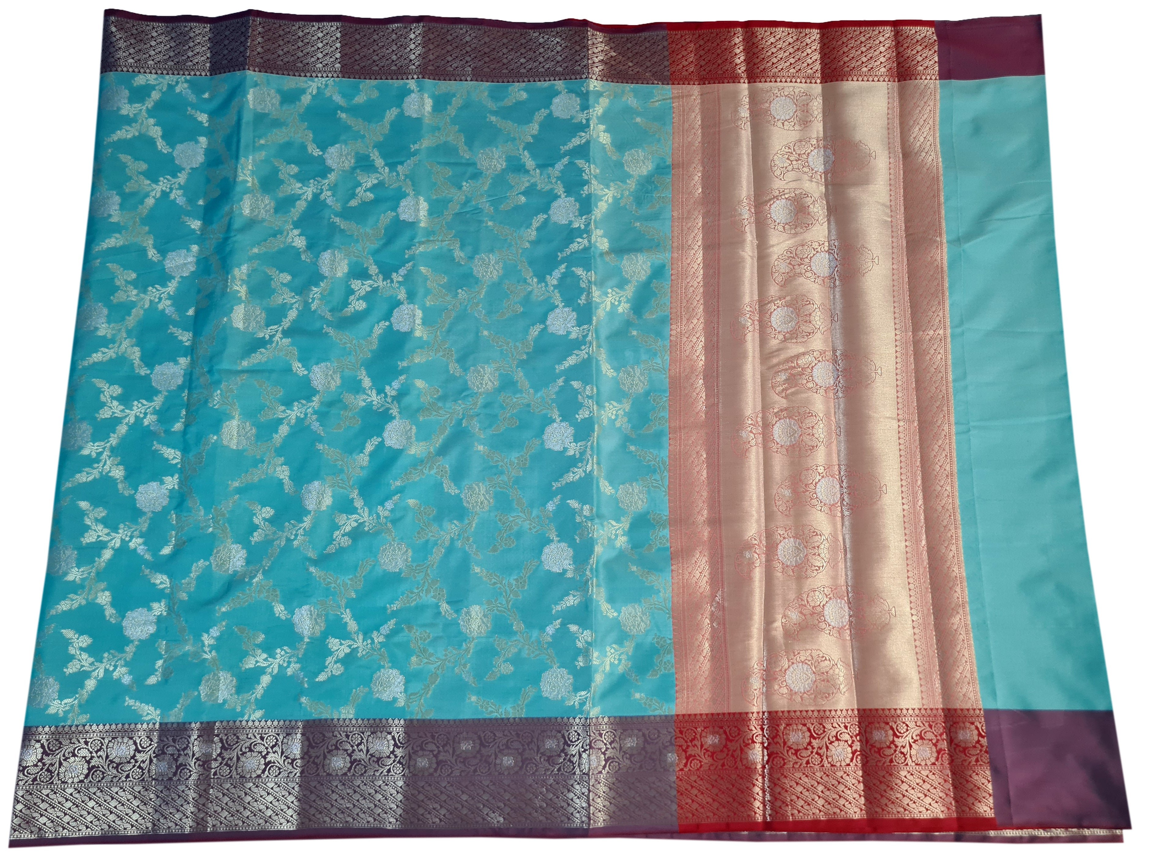 Banarasi Katan Jaal Silk Sarees