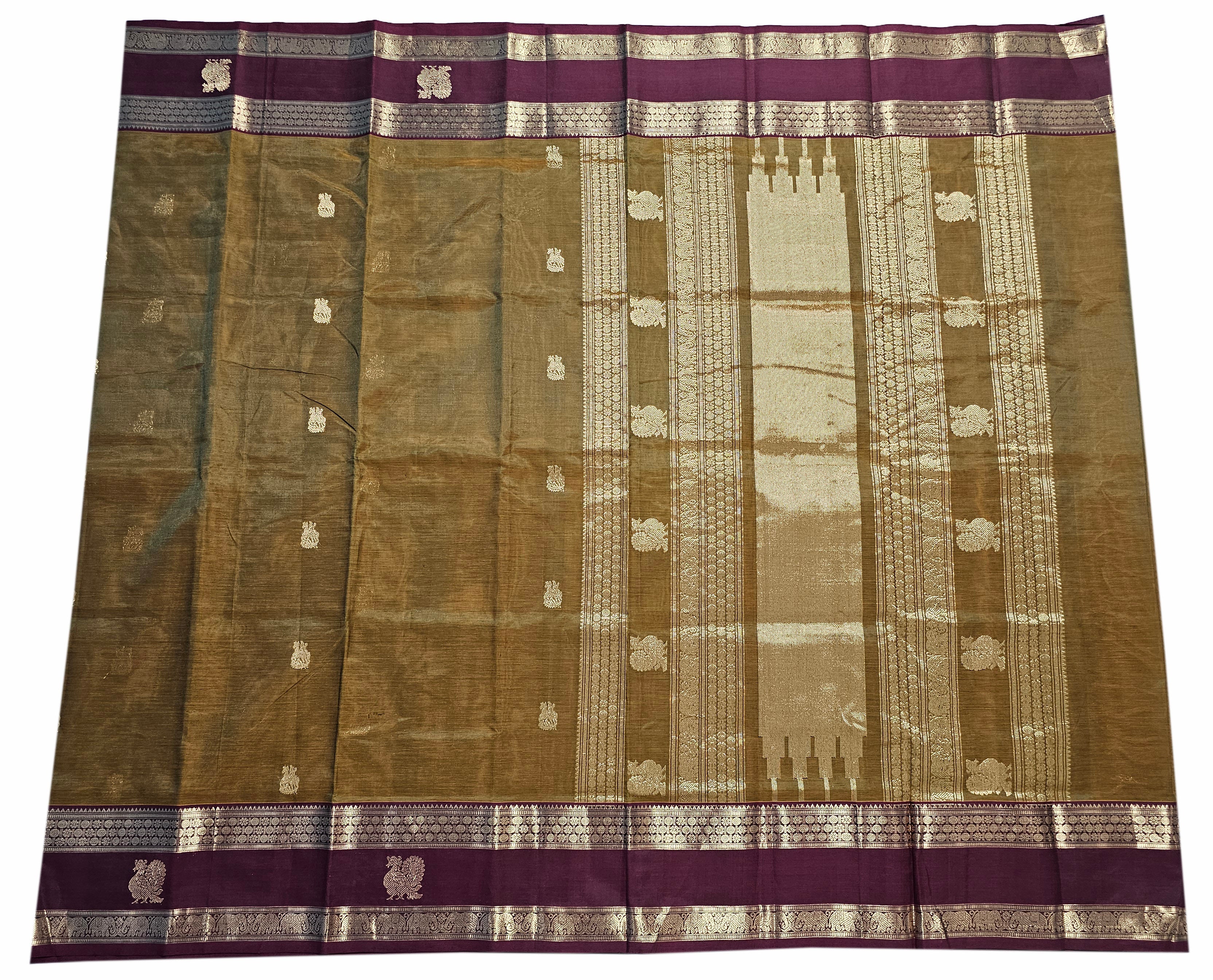 Kanchipuram Pure Silk Cotton Saree
