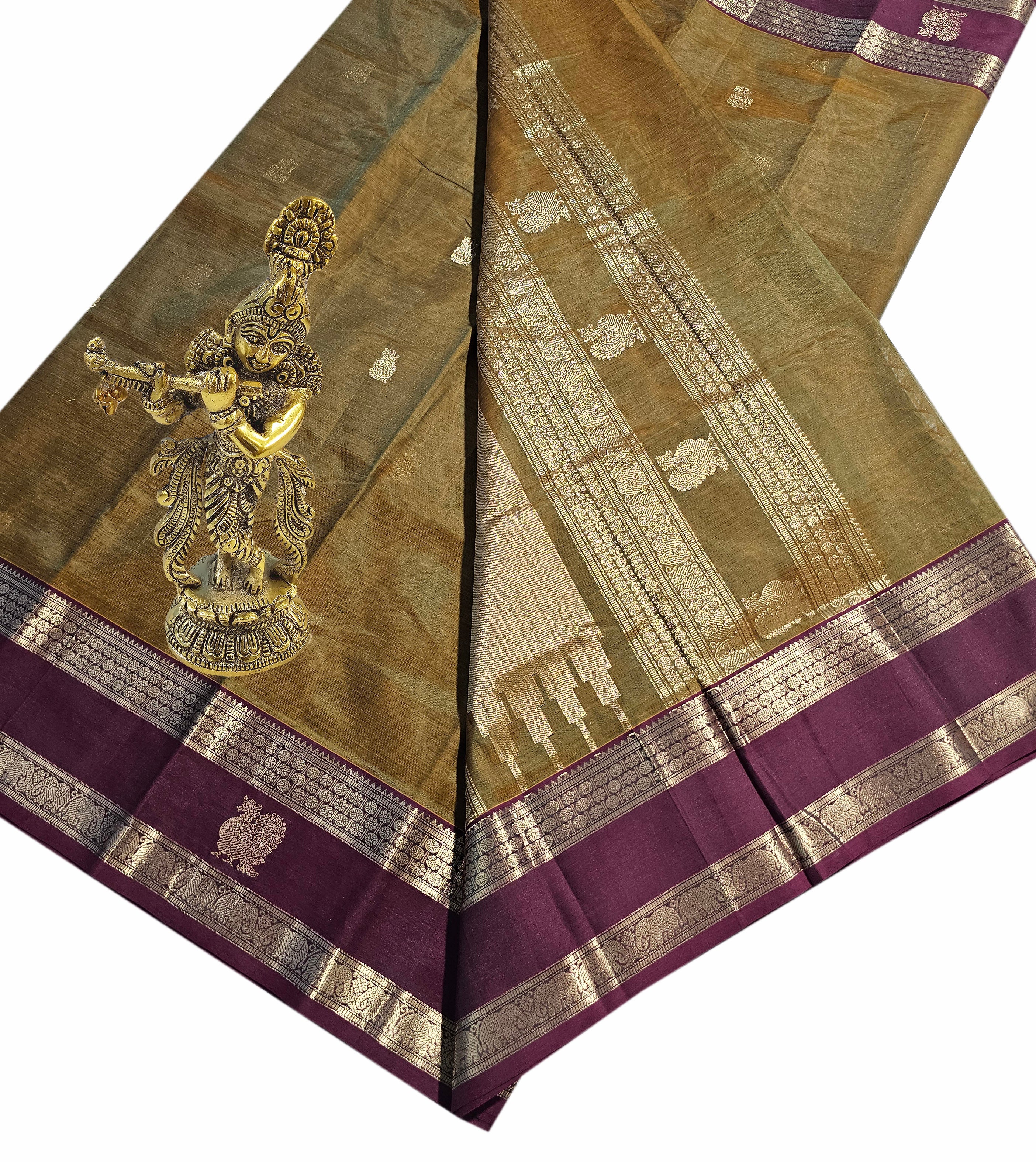 Kanchipuram Pure Silk Cotton Saree