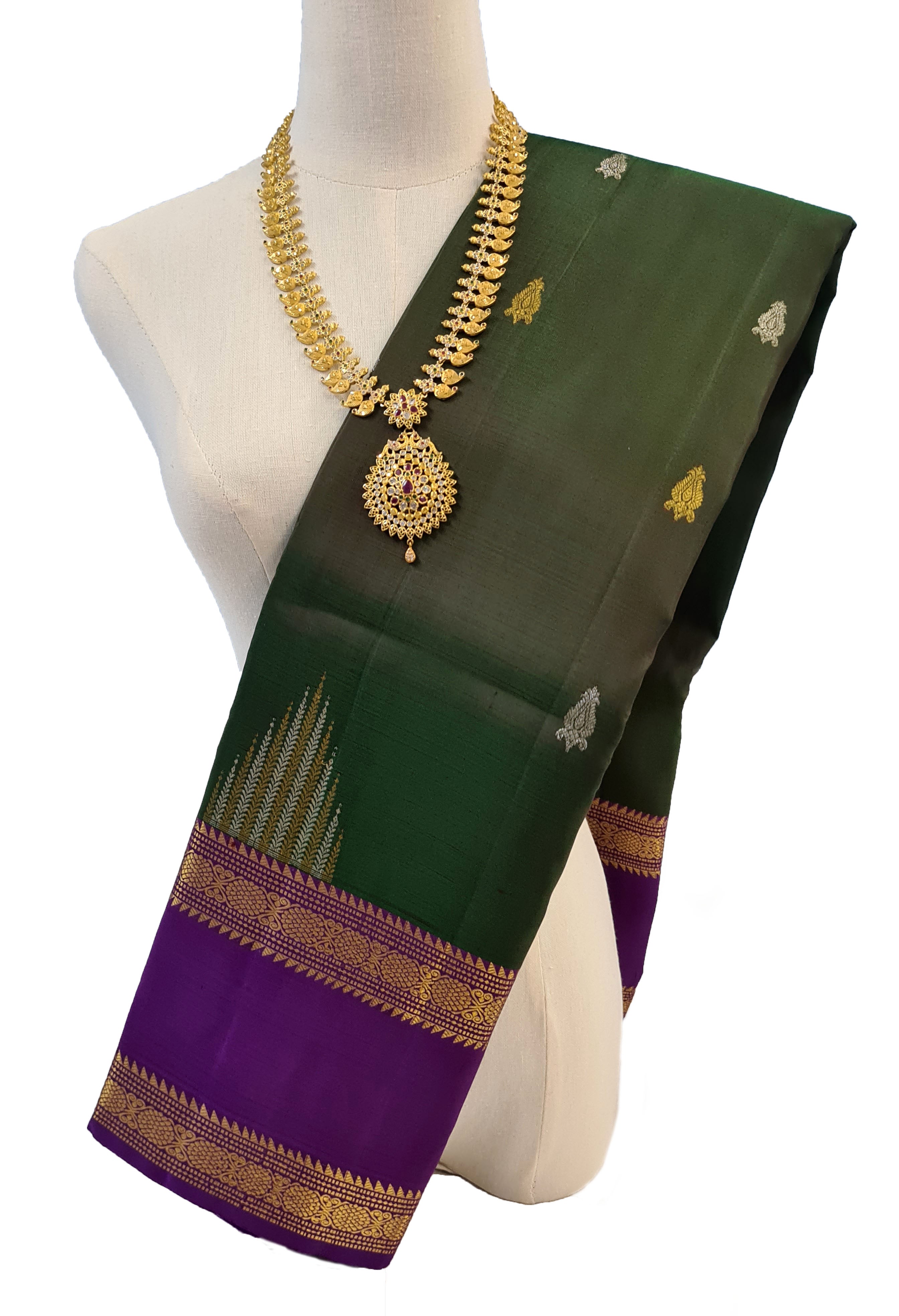 Kanchipuram Pure Silk Saree with pure zari