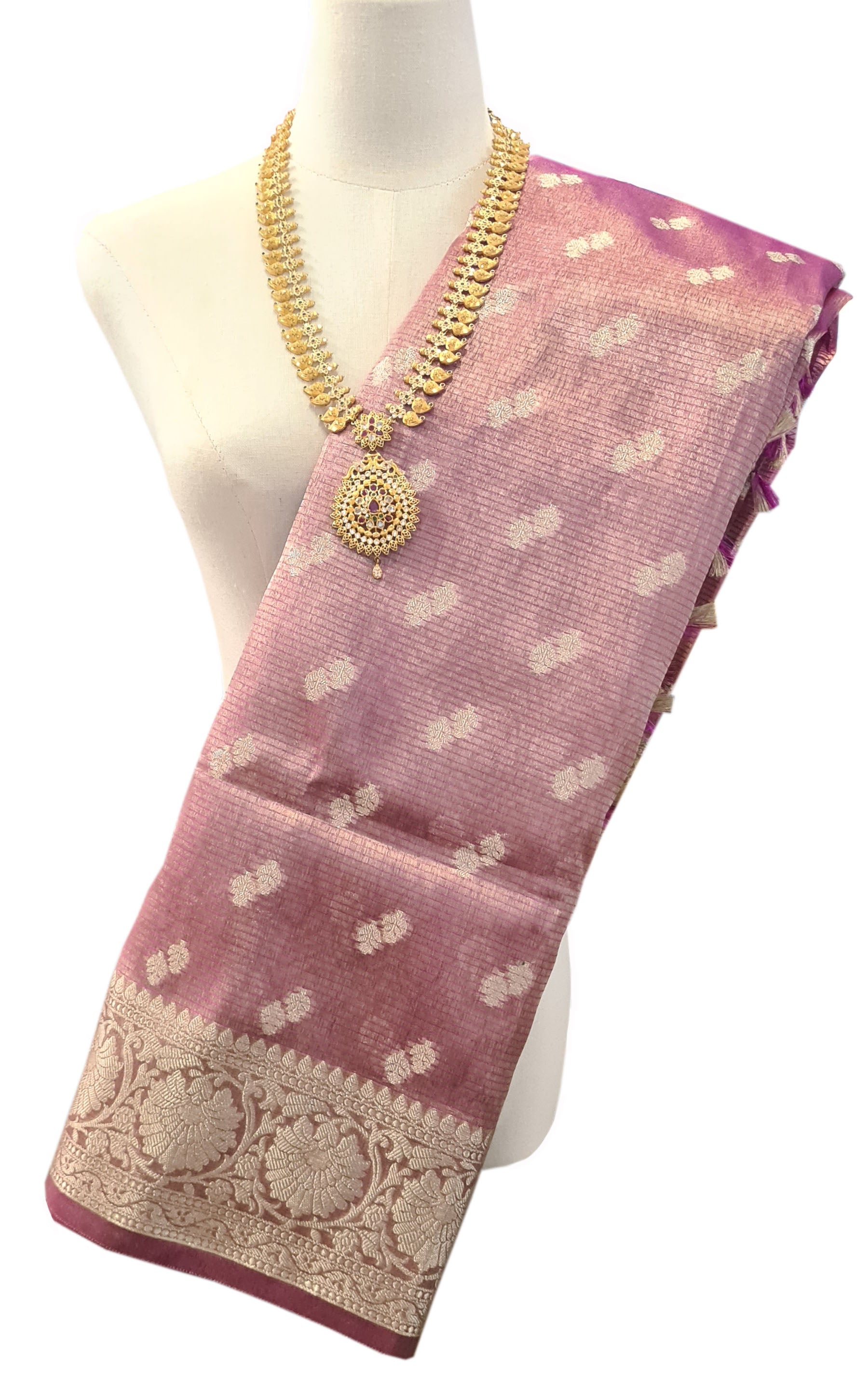 Banarasi Tissue Mina Sarees
