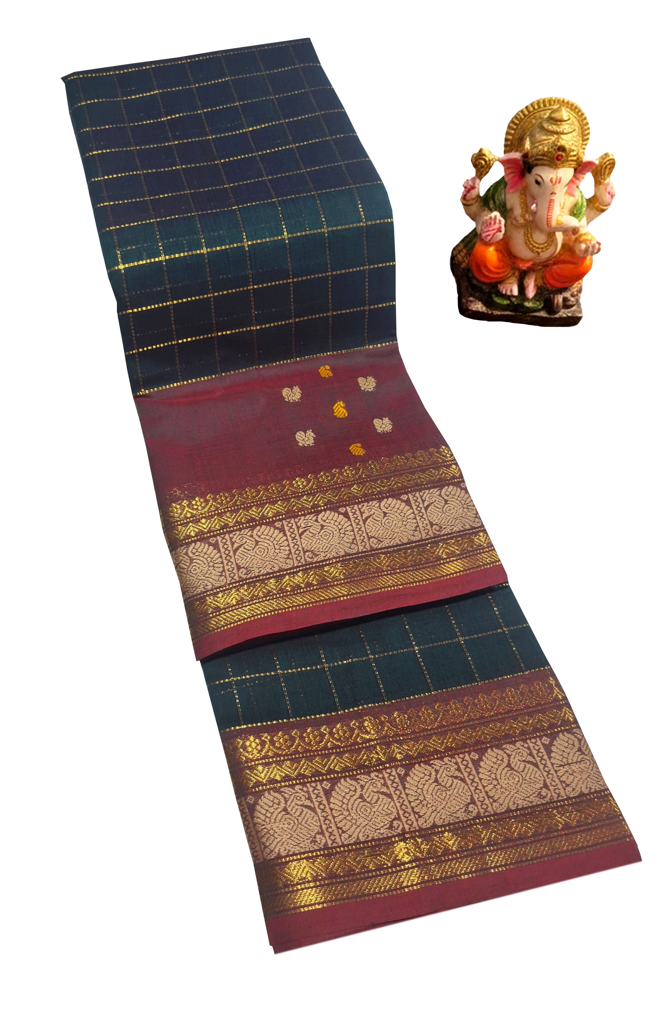 Kanchipuram Agarlic Cotton Sarees