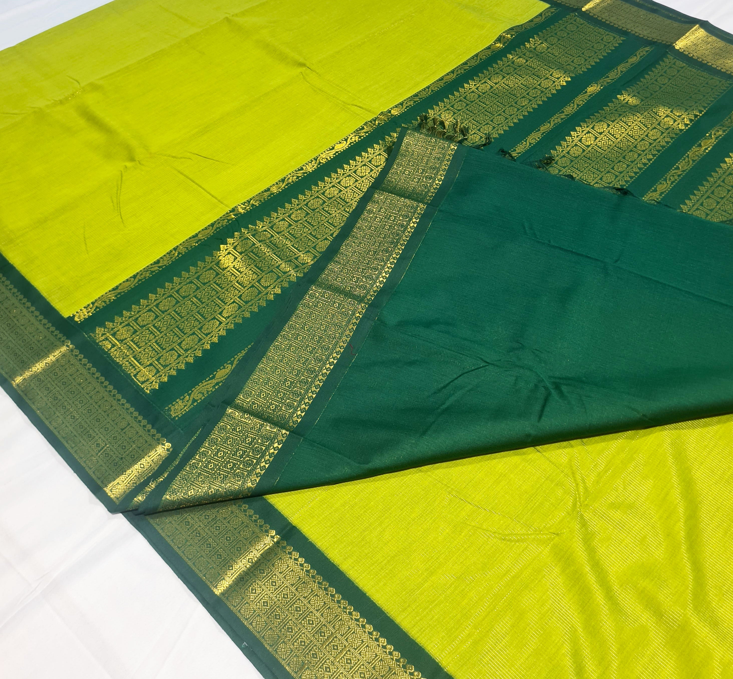 Kanchipuram Agarlic Cotton Sarees