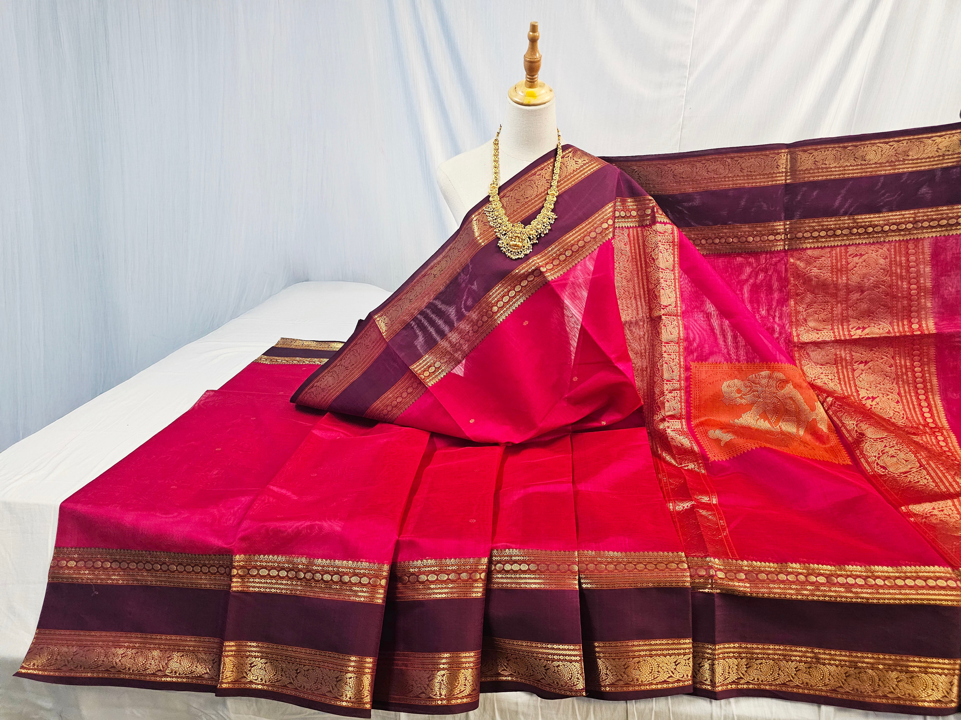 Kanchipuram Pure Silk Cotton Saree