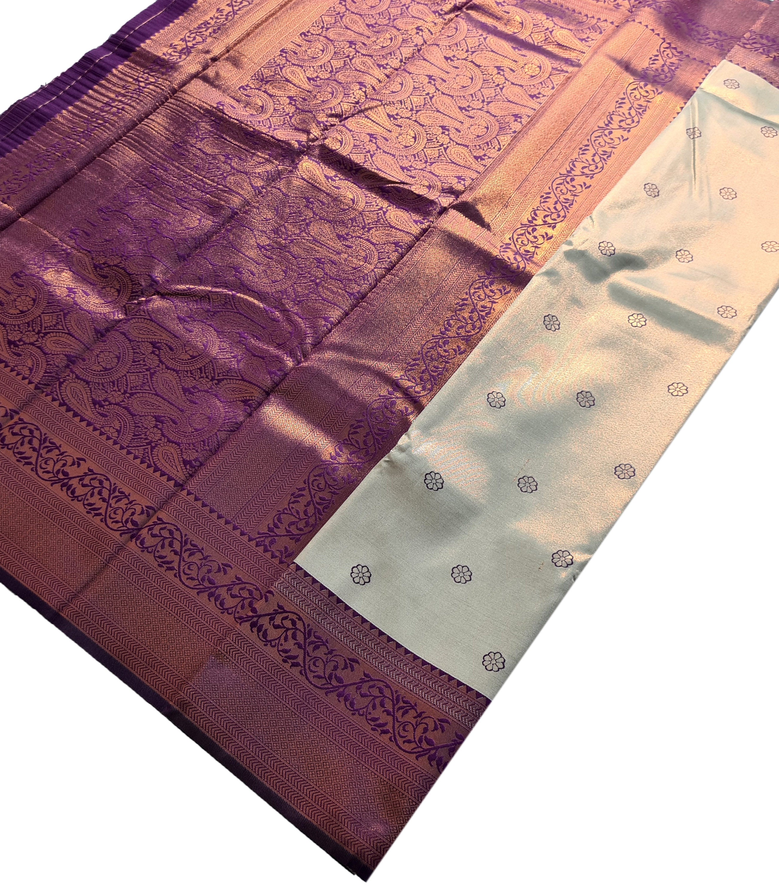 Antique Zari Butta Silk Saree