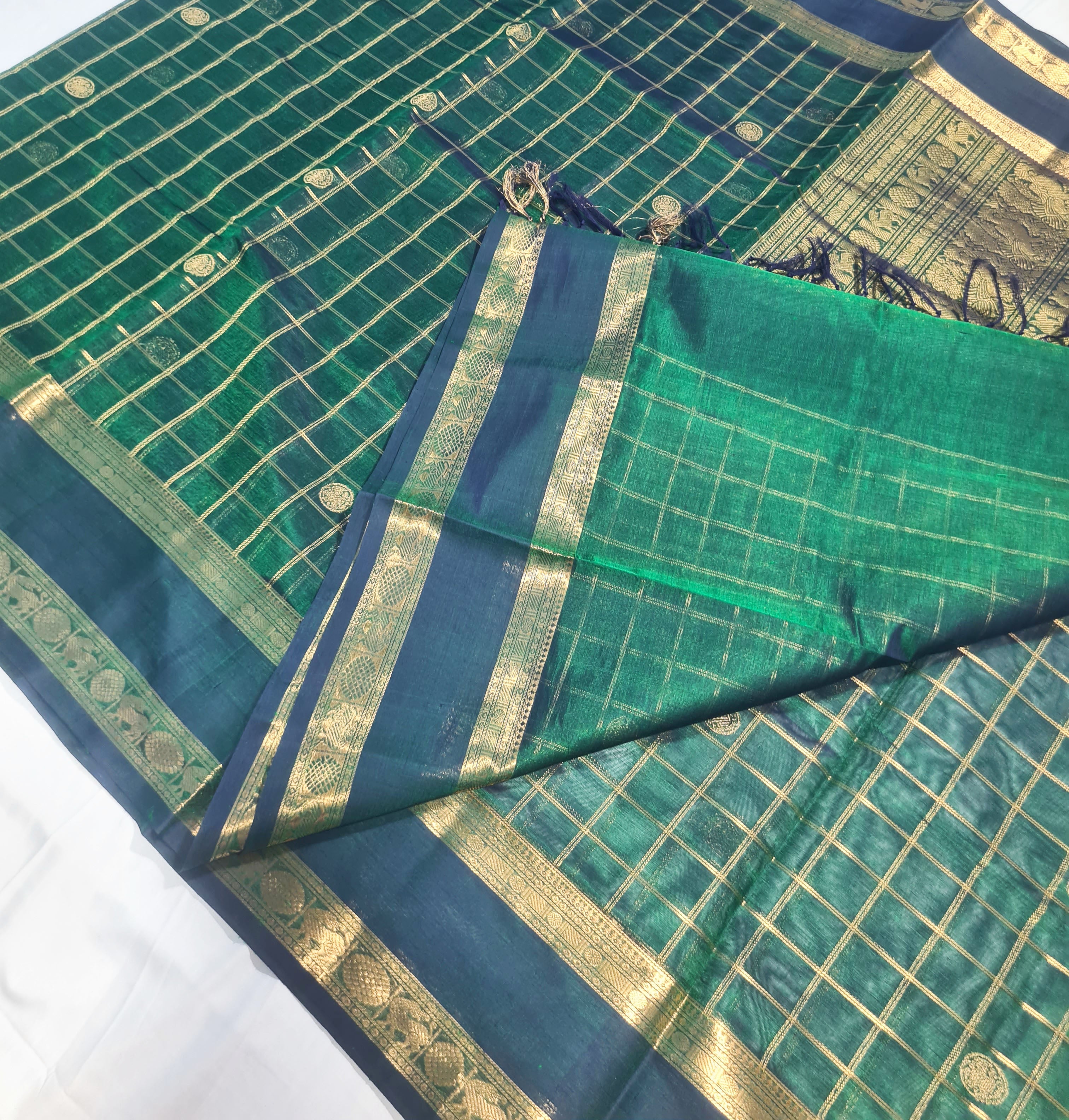 Kanchipuram Pure Silk Cotton Saree