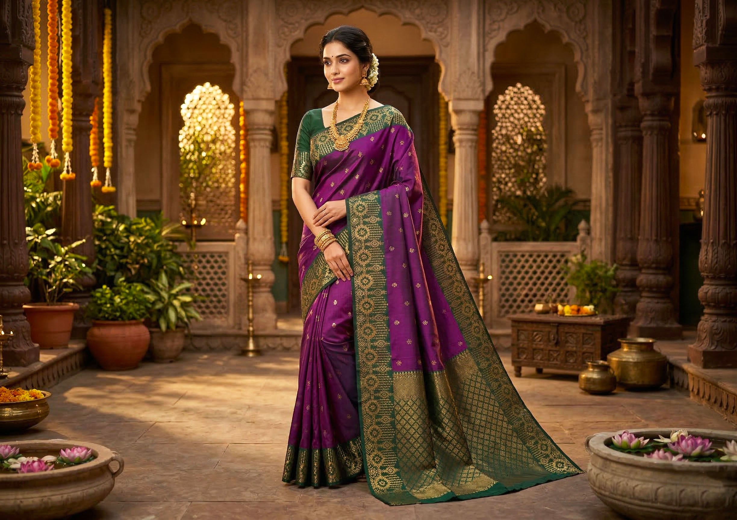 Kanchipuram Pure Soft Silk Saree