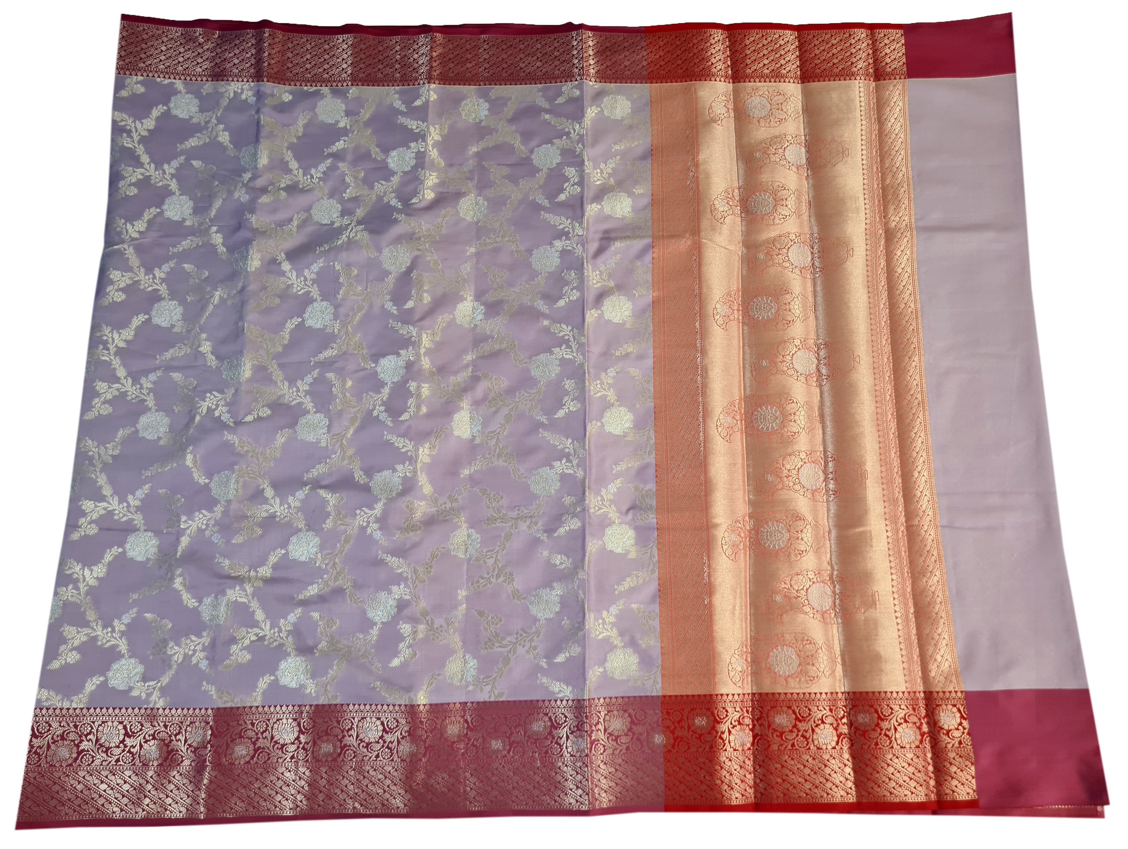 Banarasi Katan Jaal Silk Sarees