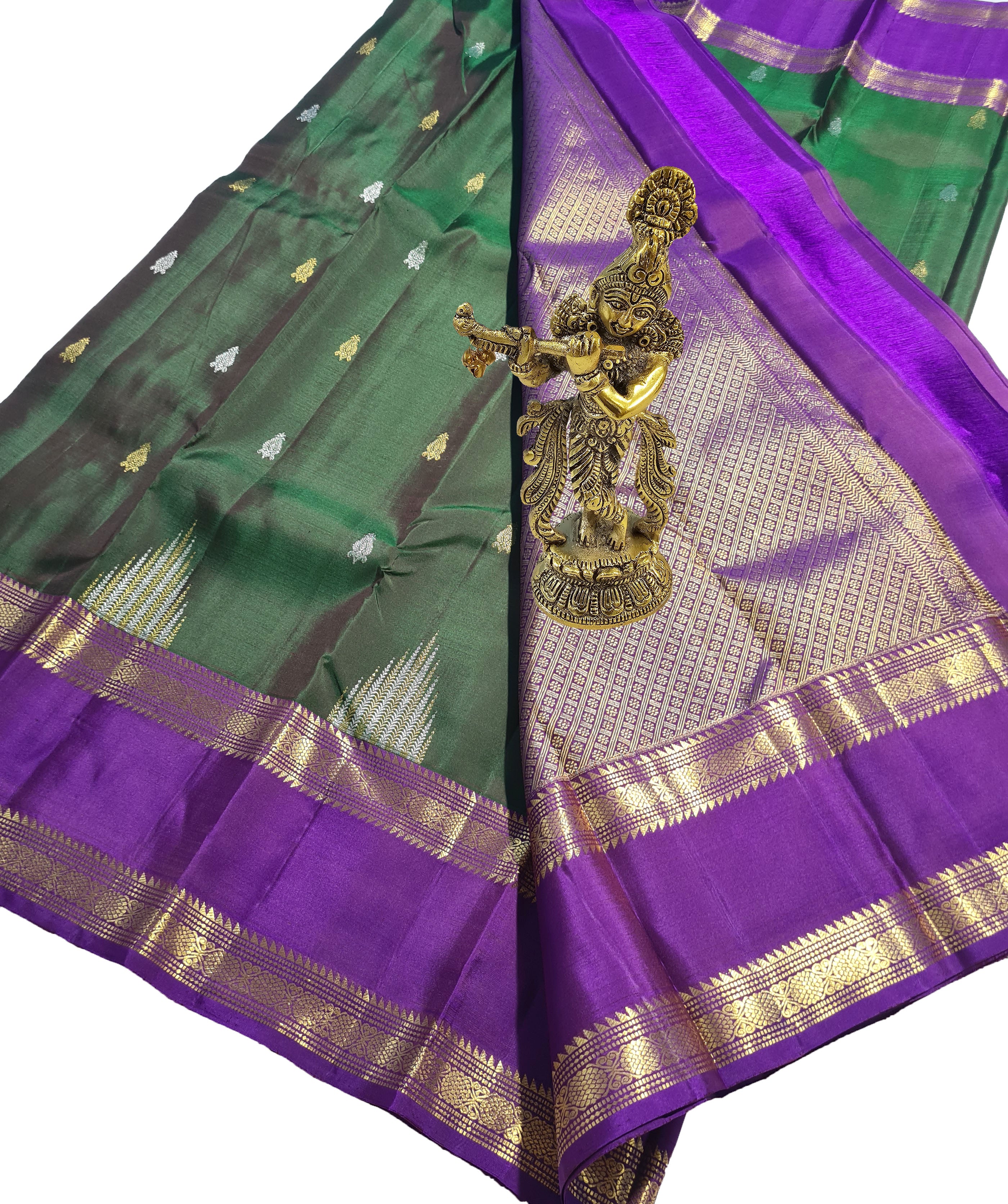 Kanchipuram Pure Silk Saree with pure zari
