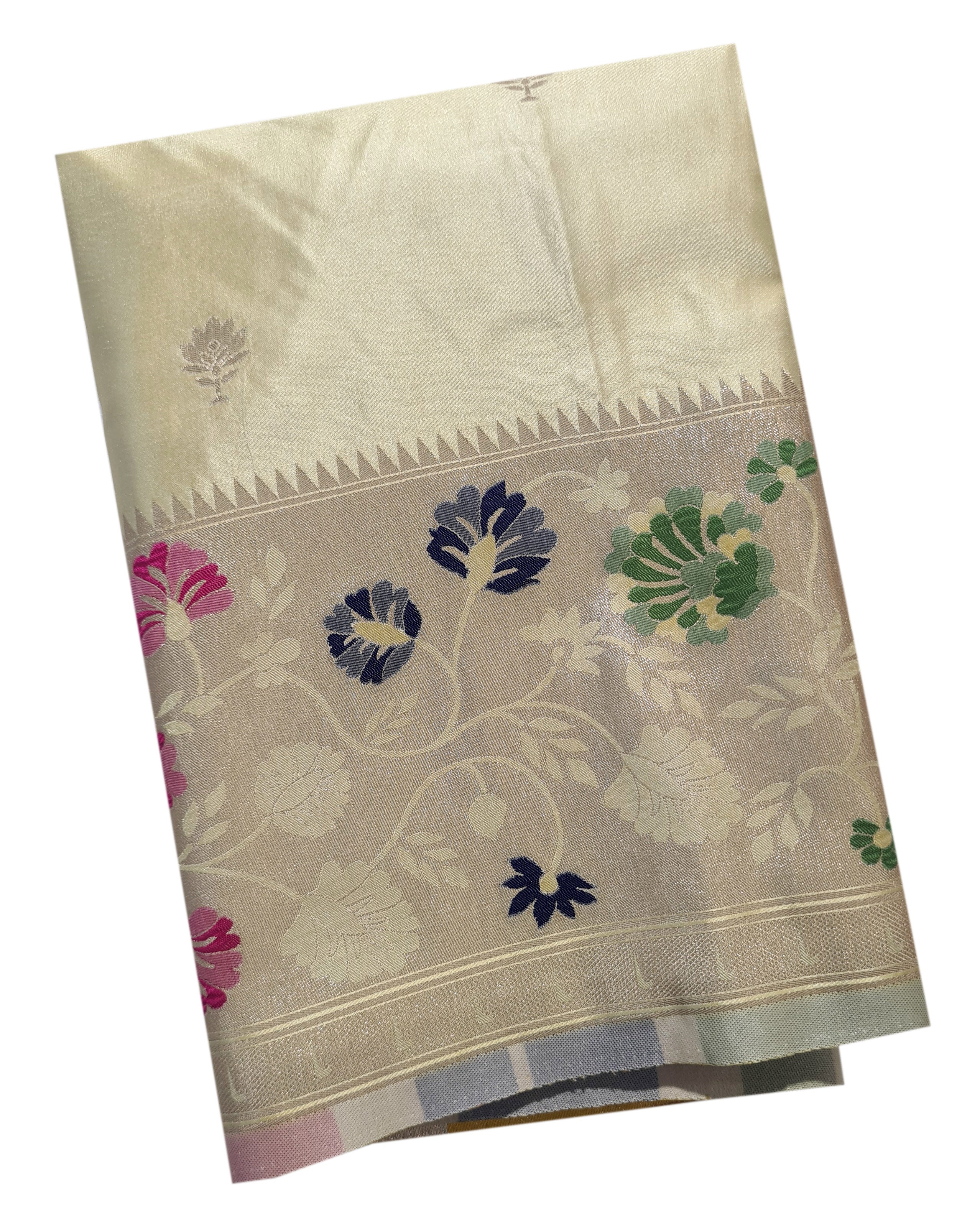 Bengaluru Crape Antic Silk Meena Sarees