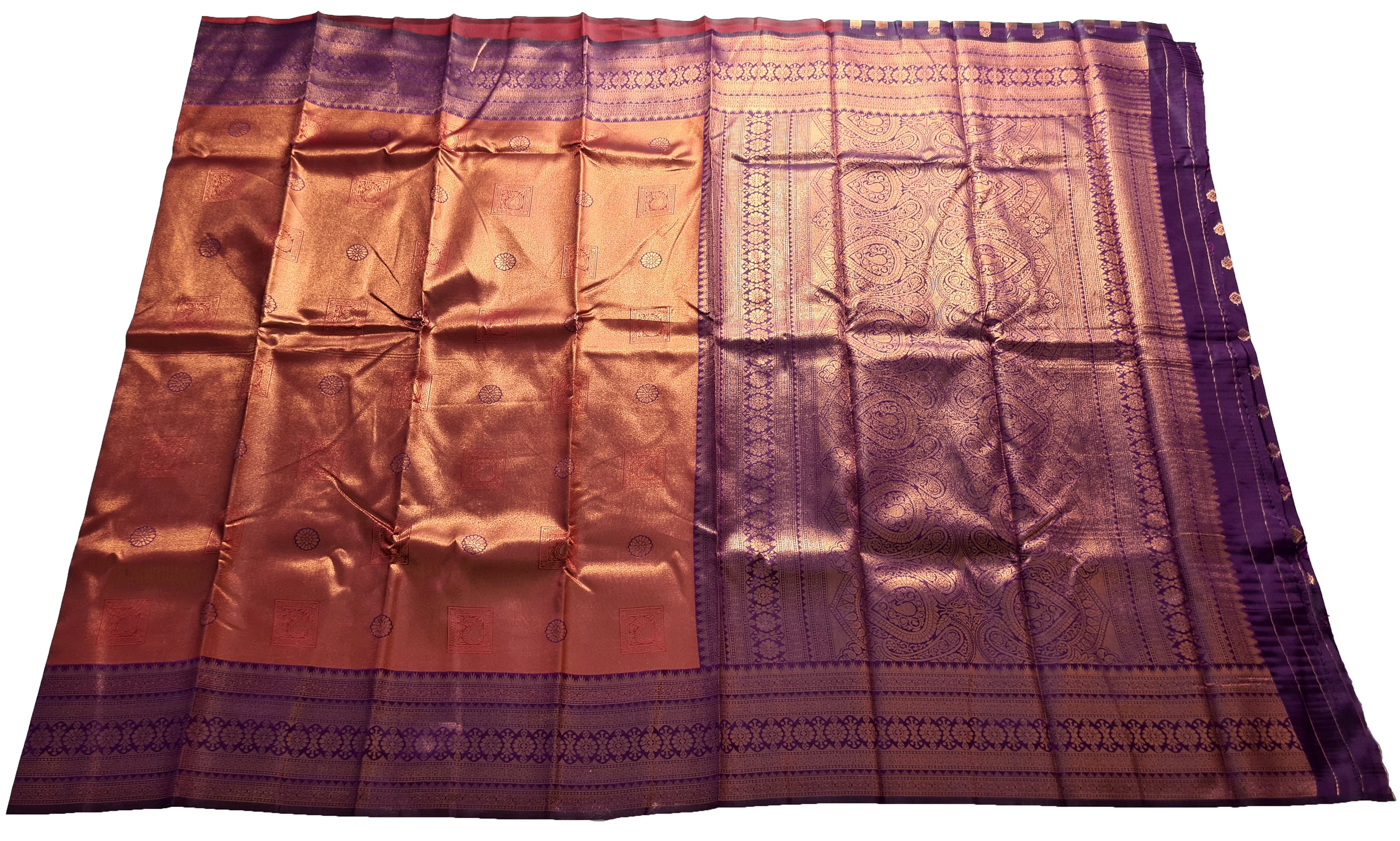 Antique Zari Butta Silk Saree