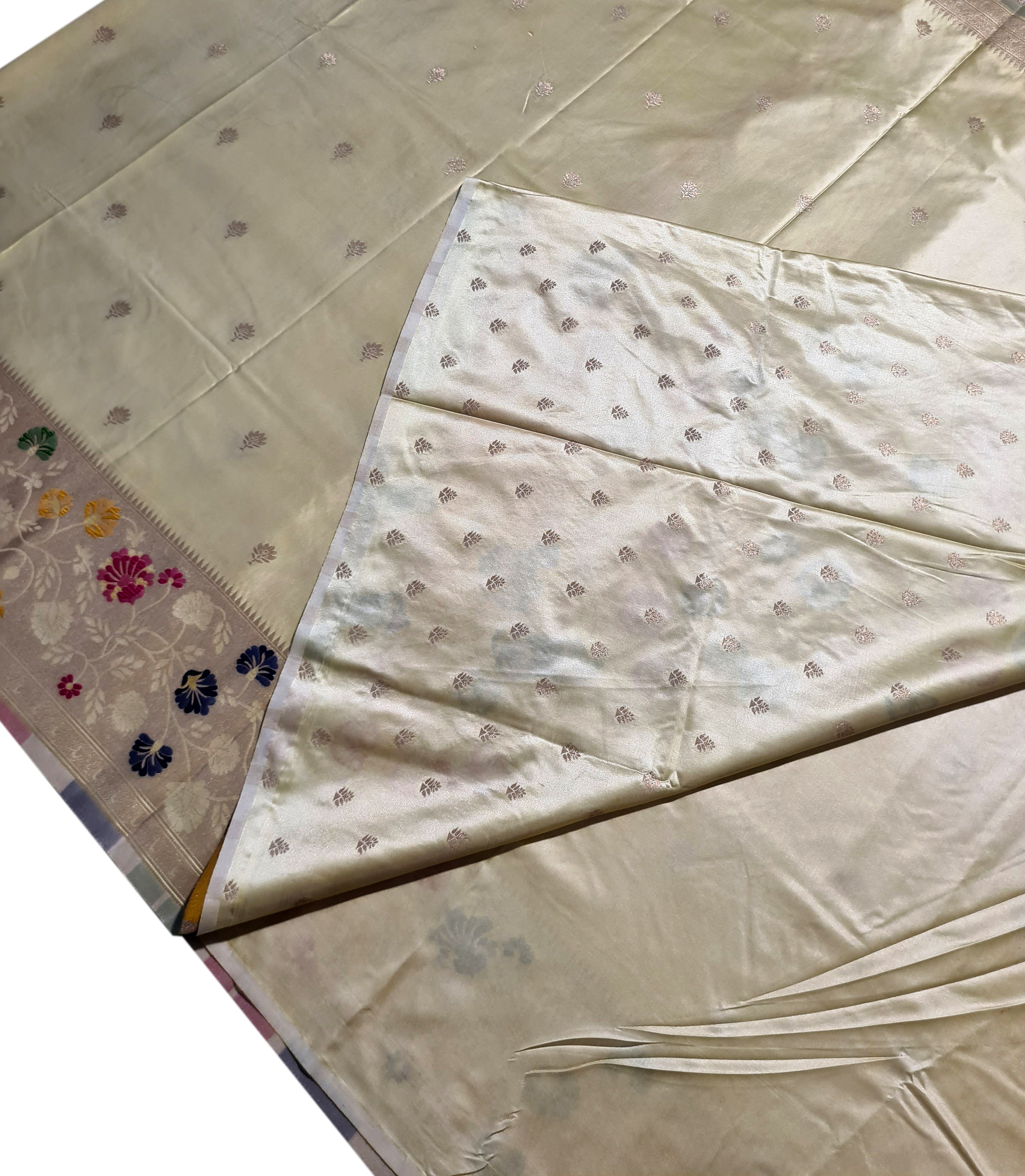 Bengaluru Crape Antic Silk Meena Sarees