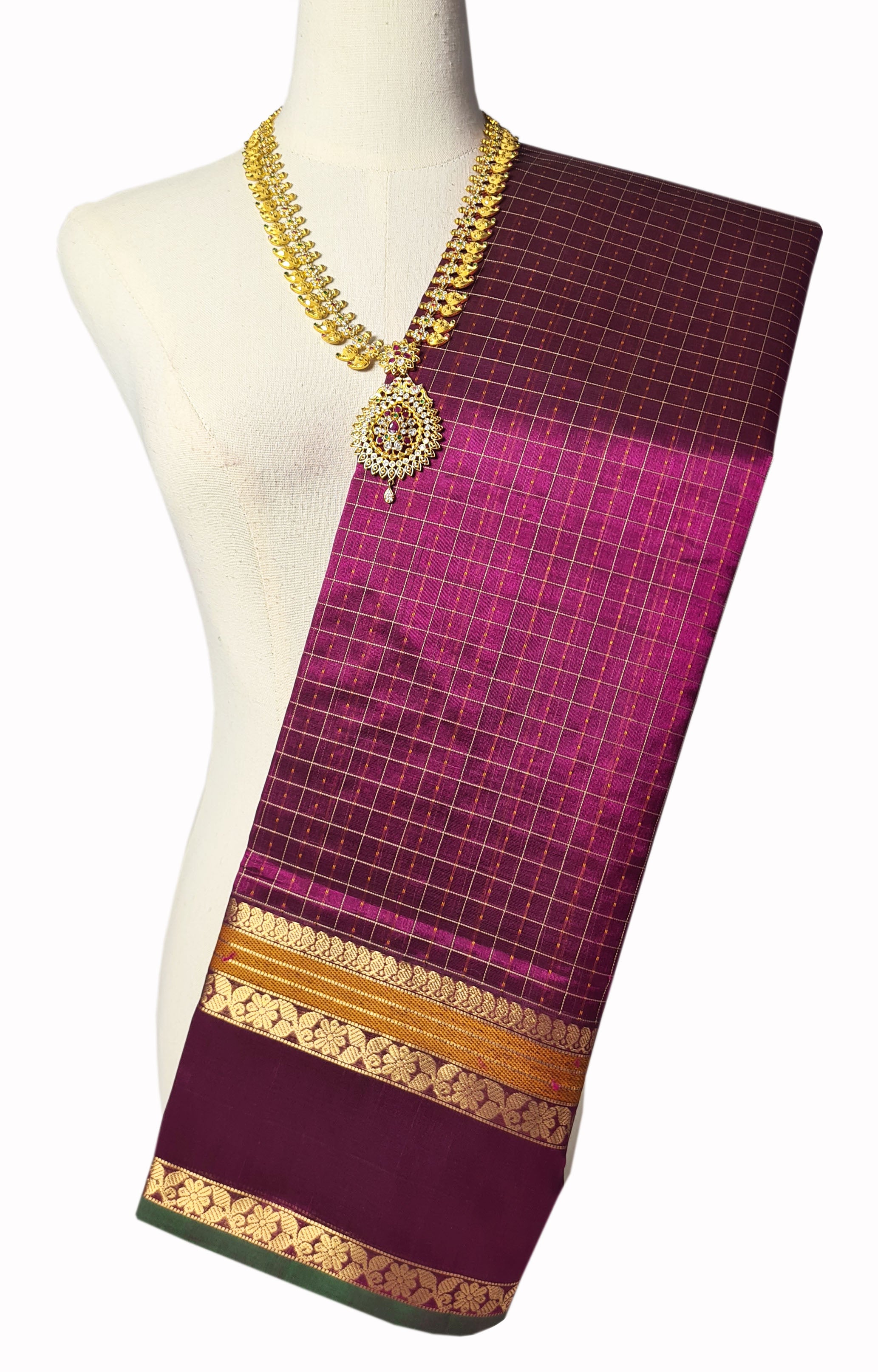 Kanchipuram Pure Silk Cotton Saree