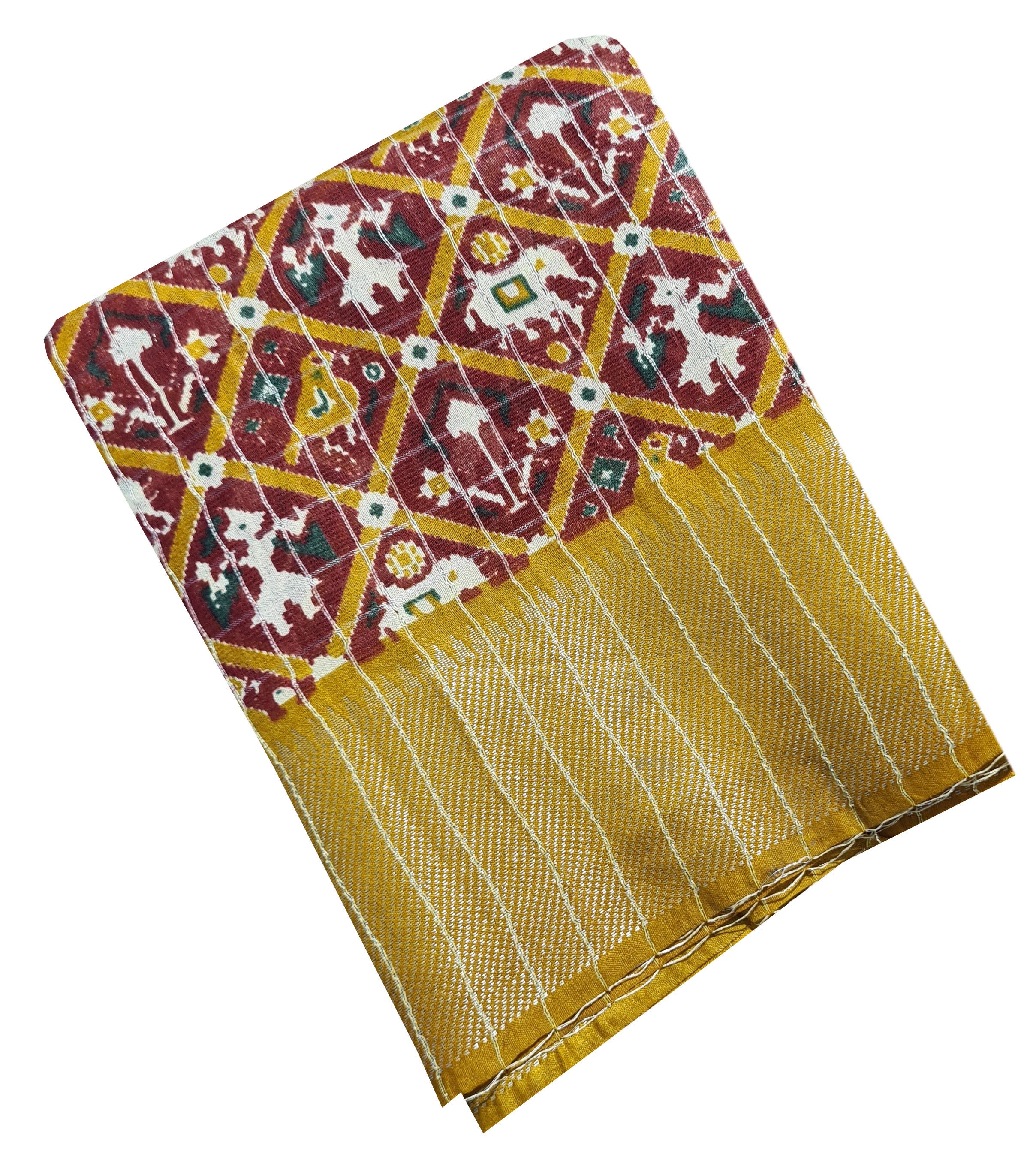 Semi tussar Antic Design Sarees