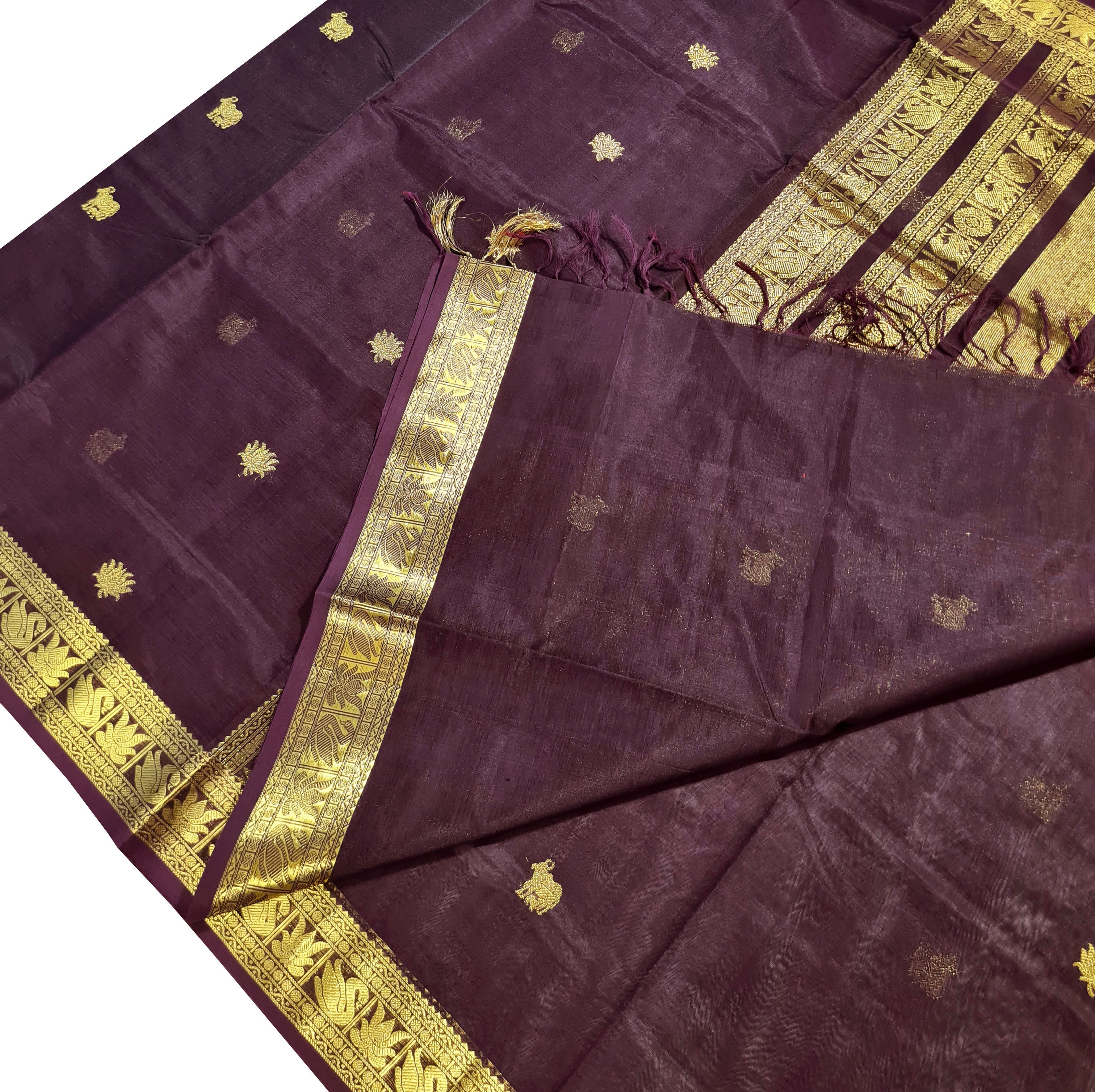 Kanchipuram Pure Silk Cotton Saree