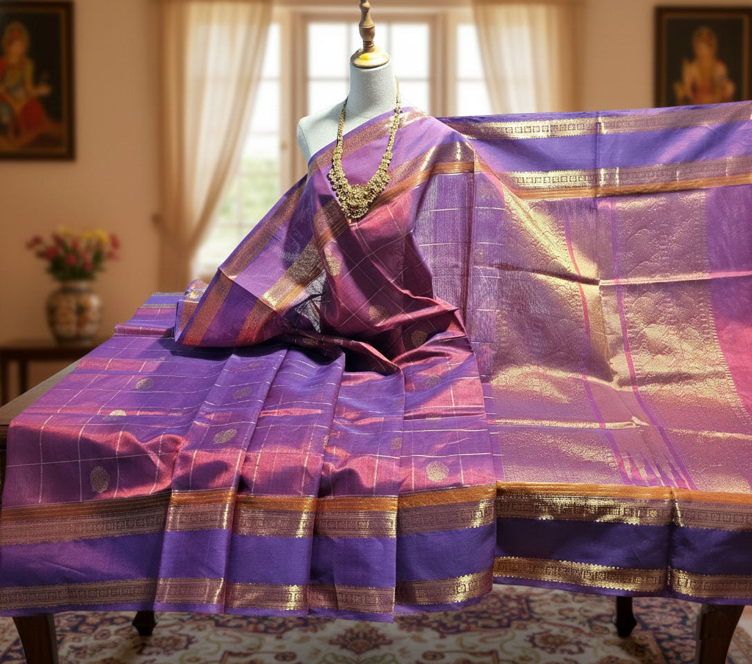 Kanchipuram Pure Silk Cotton Saree