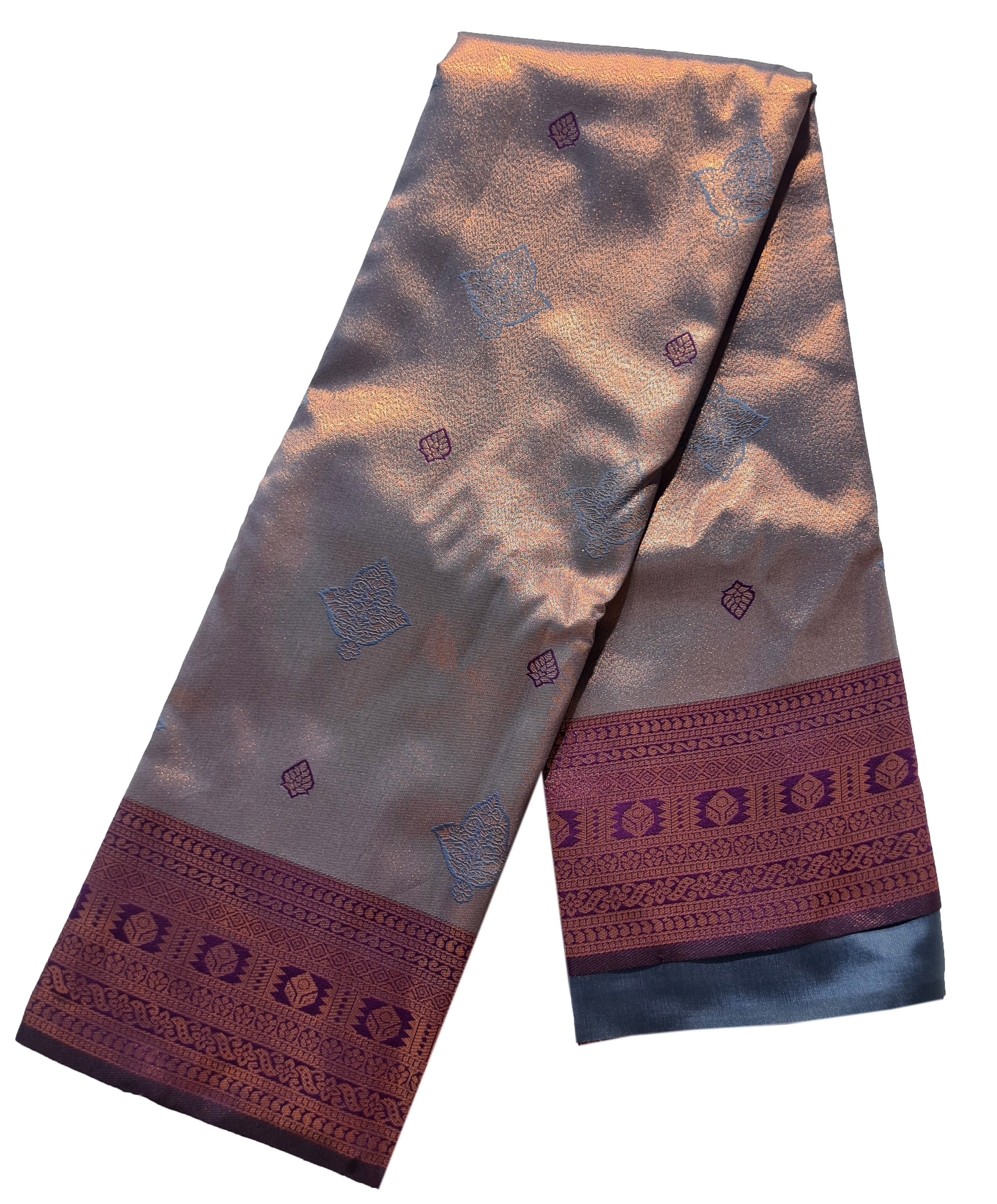 Antique Zari Butta Silk Saree