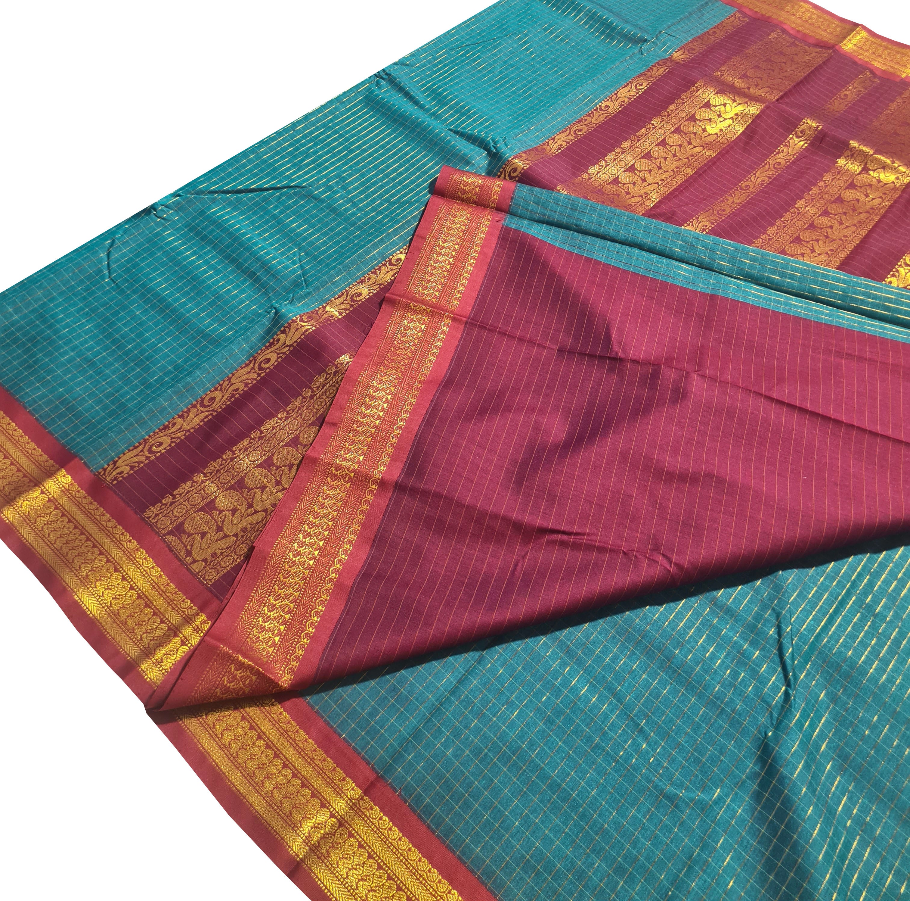 Kanchipuram Agarlic Cotton Sarees