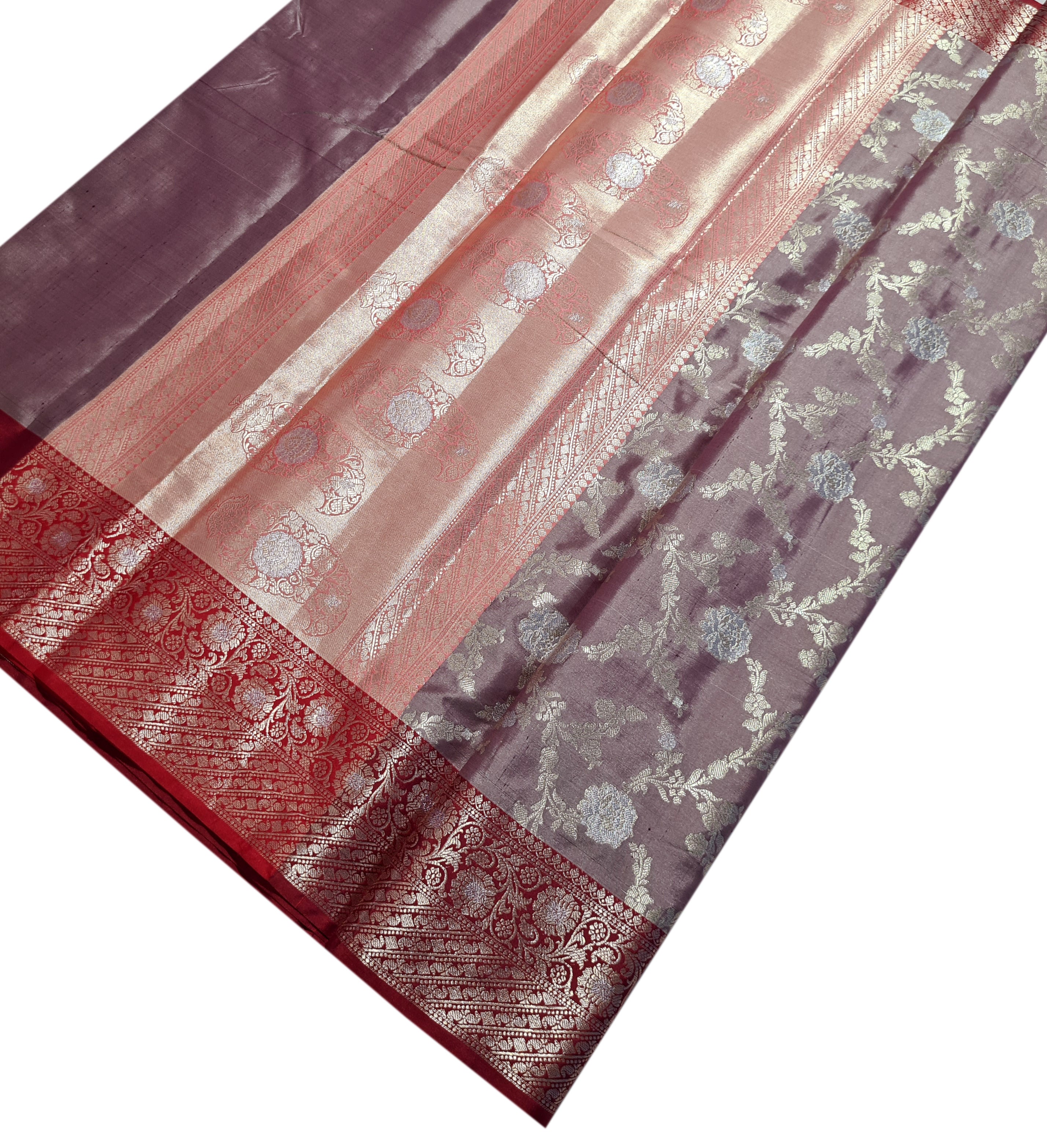 Banarasi Katan Jaal Silk Sarees