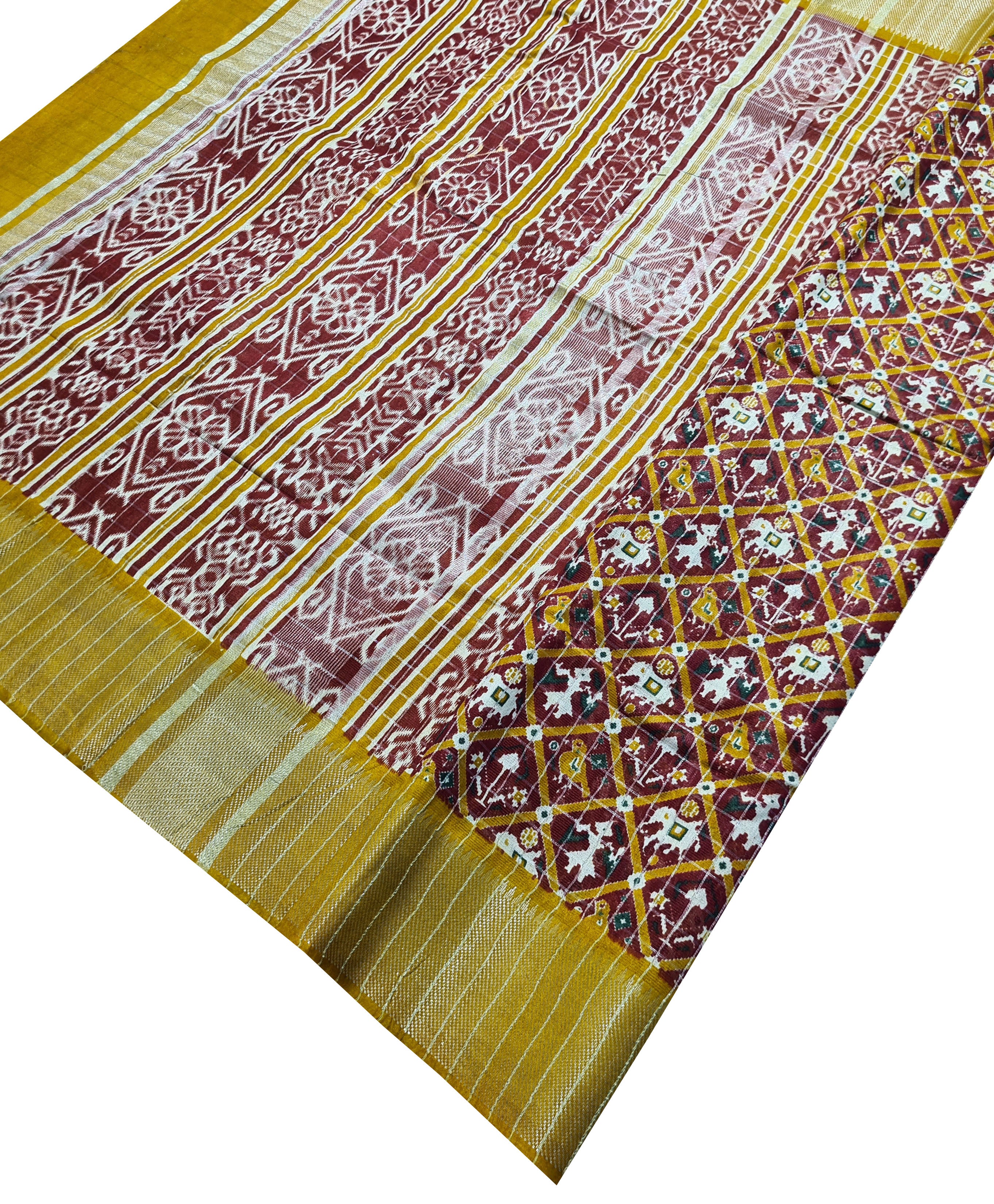 Semi tussar Antic Design Sarees
