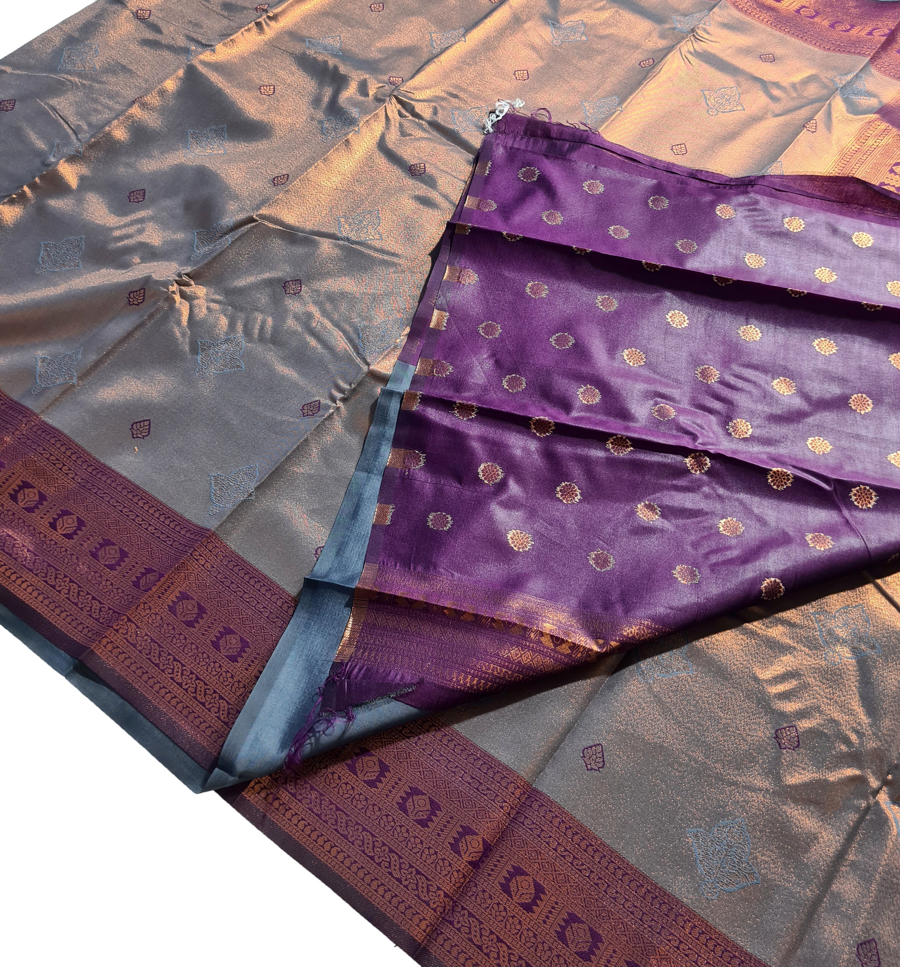 Antique Zari Butta Silk Saree