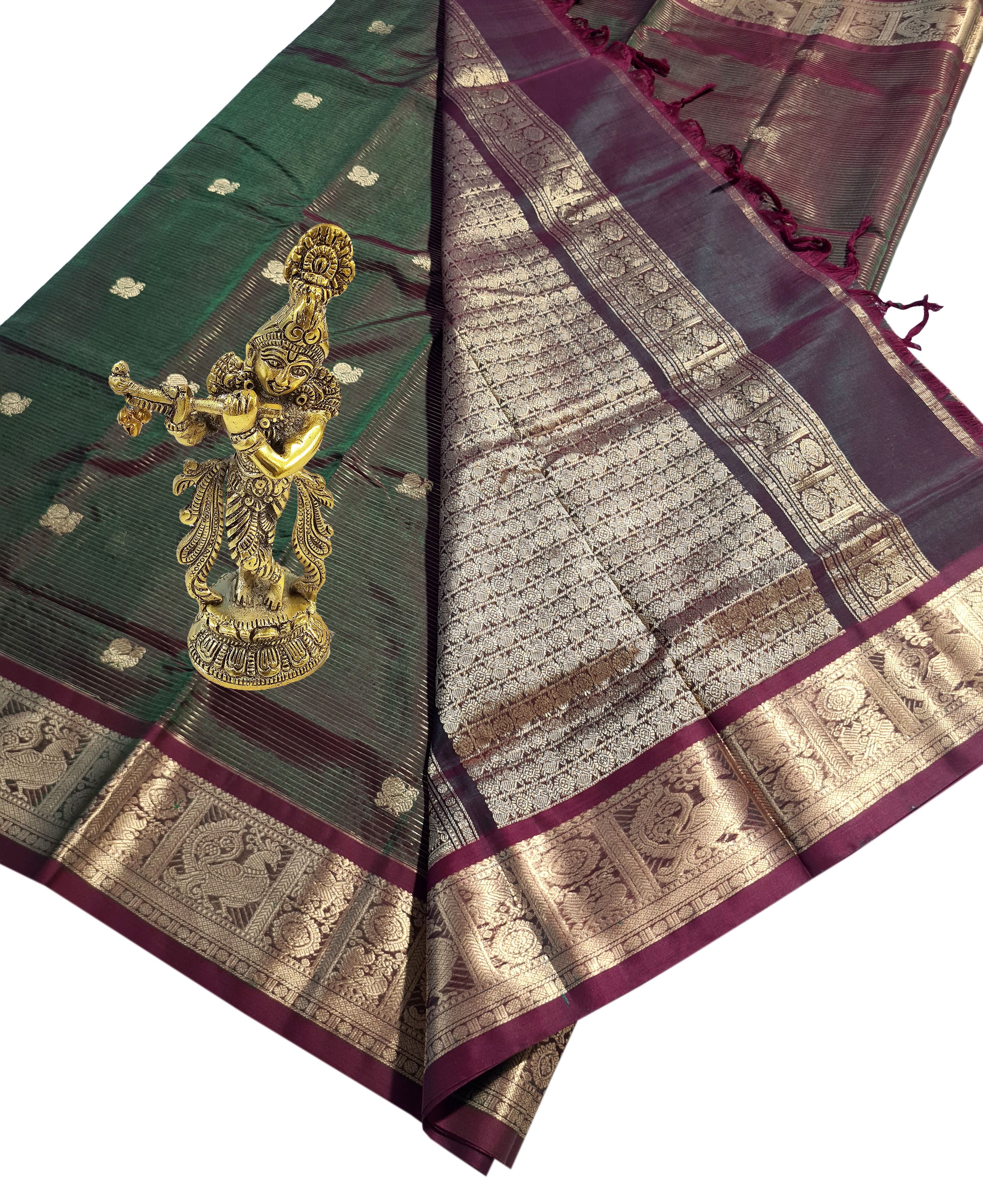 Kanchipuram Pure Silk Cotton Saree
