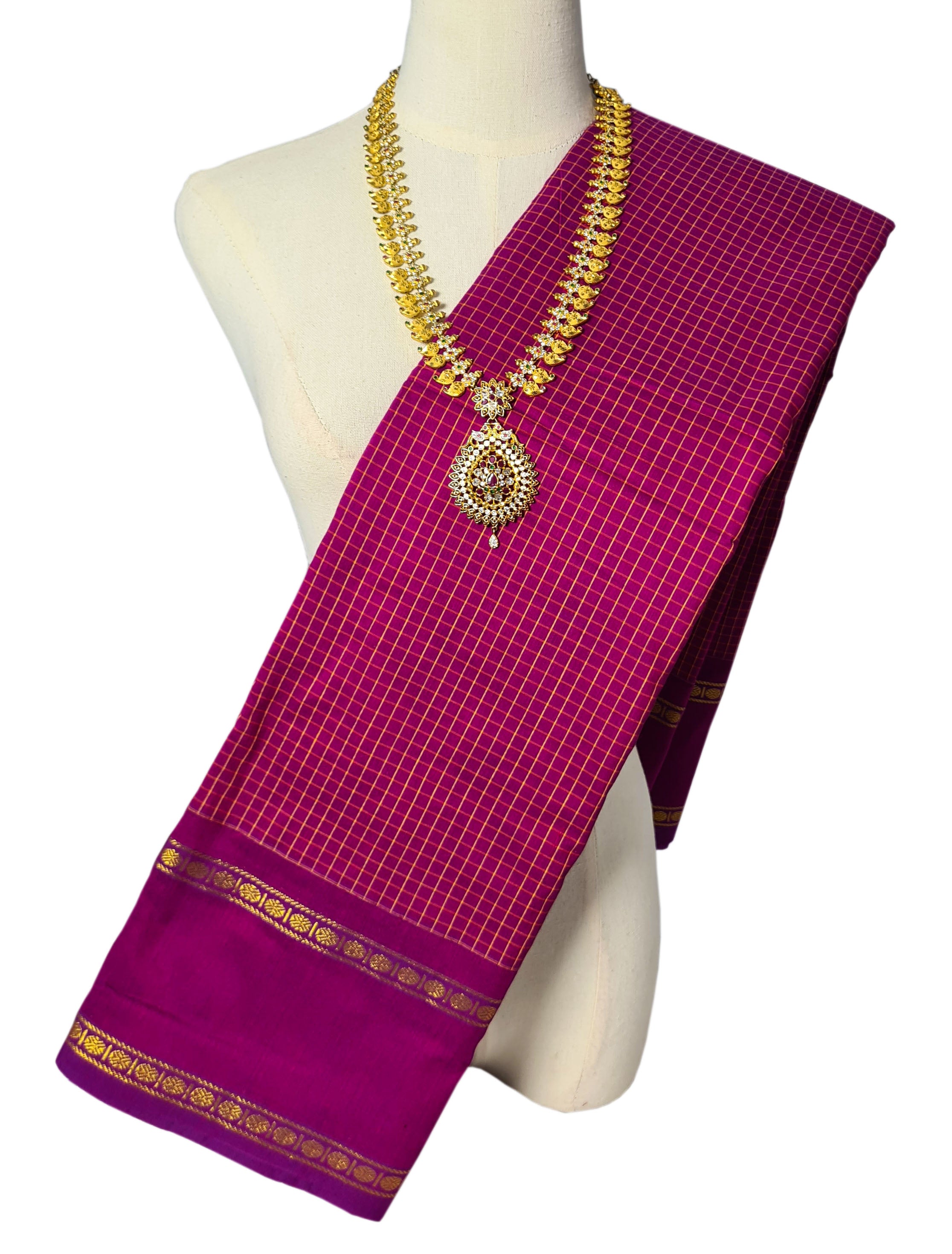 Vairaoosi Agarlic Cotton Silk Sarees